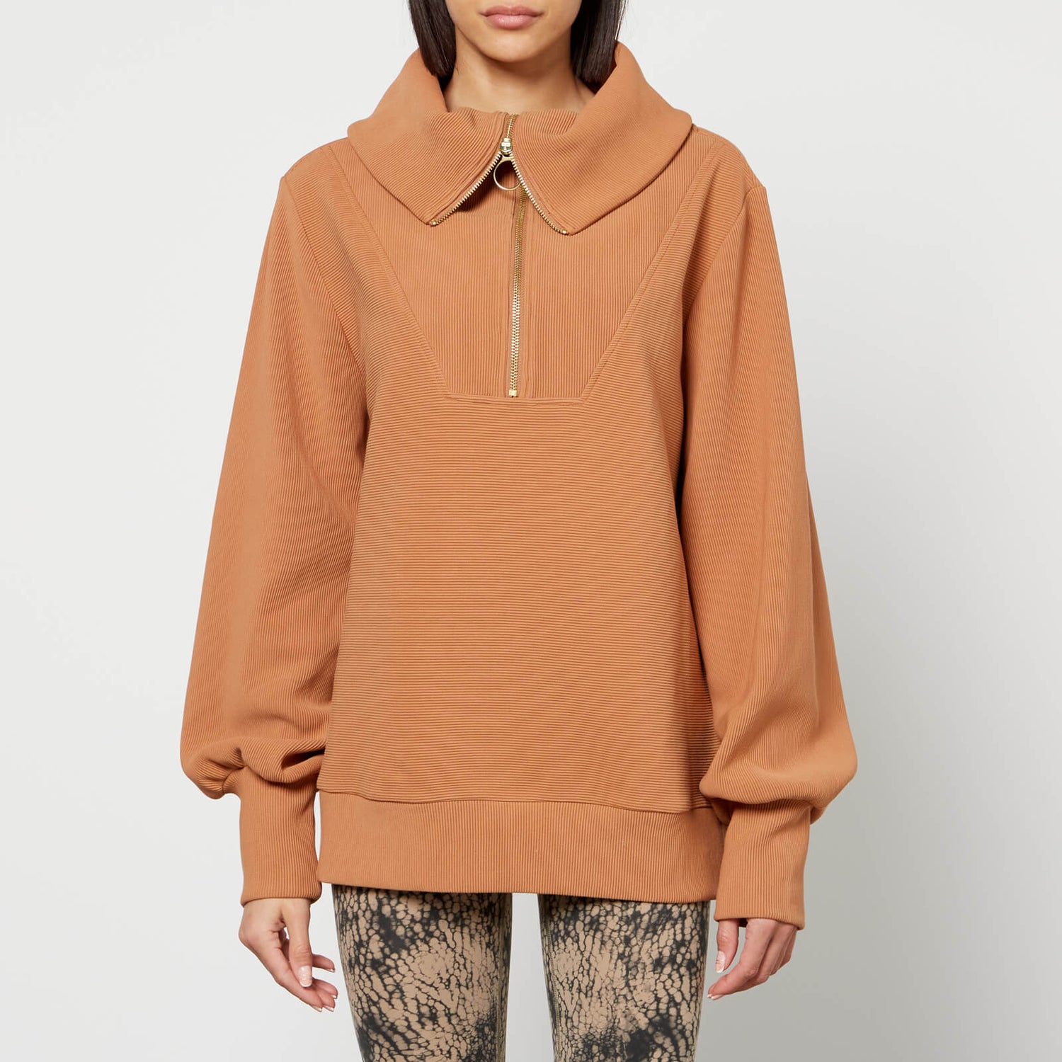 Varley Vine Ribbed Cotton-Blend Jersey Sweatshirt - XS