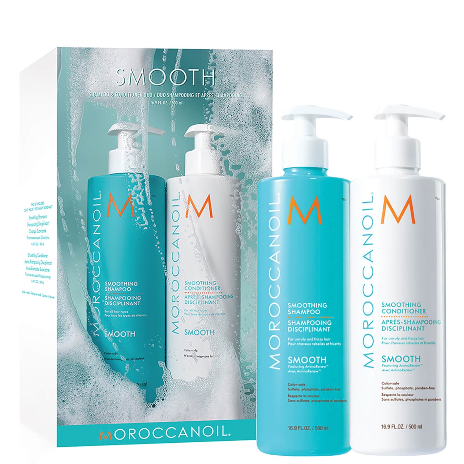 Moroccanoil Smoothing Shampoo and Conditioner 500ml Duo