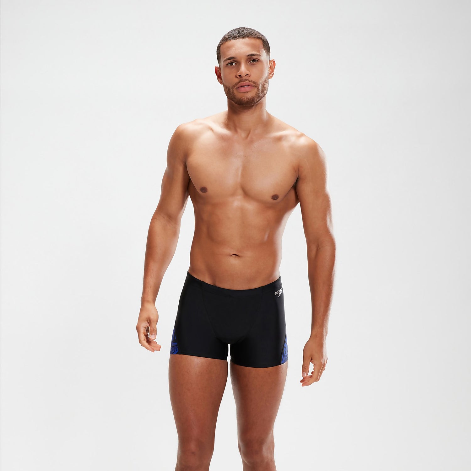 Boxer de bain homme avec bandes latérales / Racing