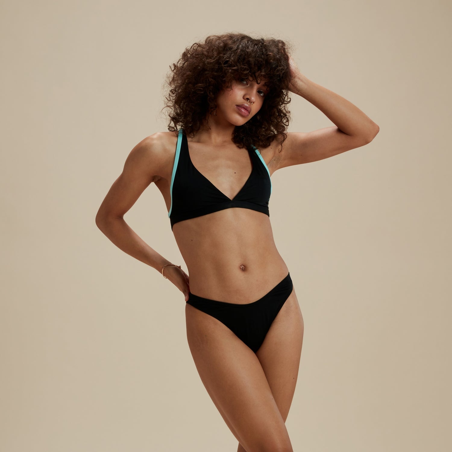 Black bikini straps sale