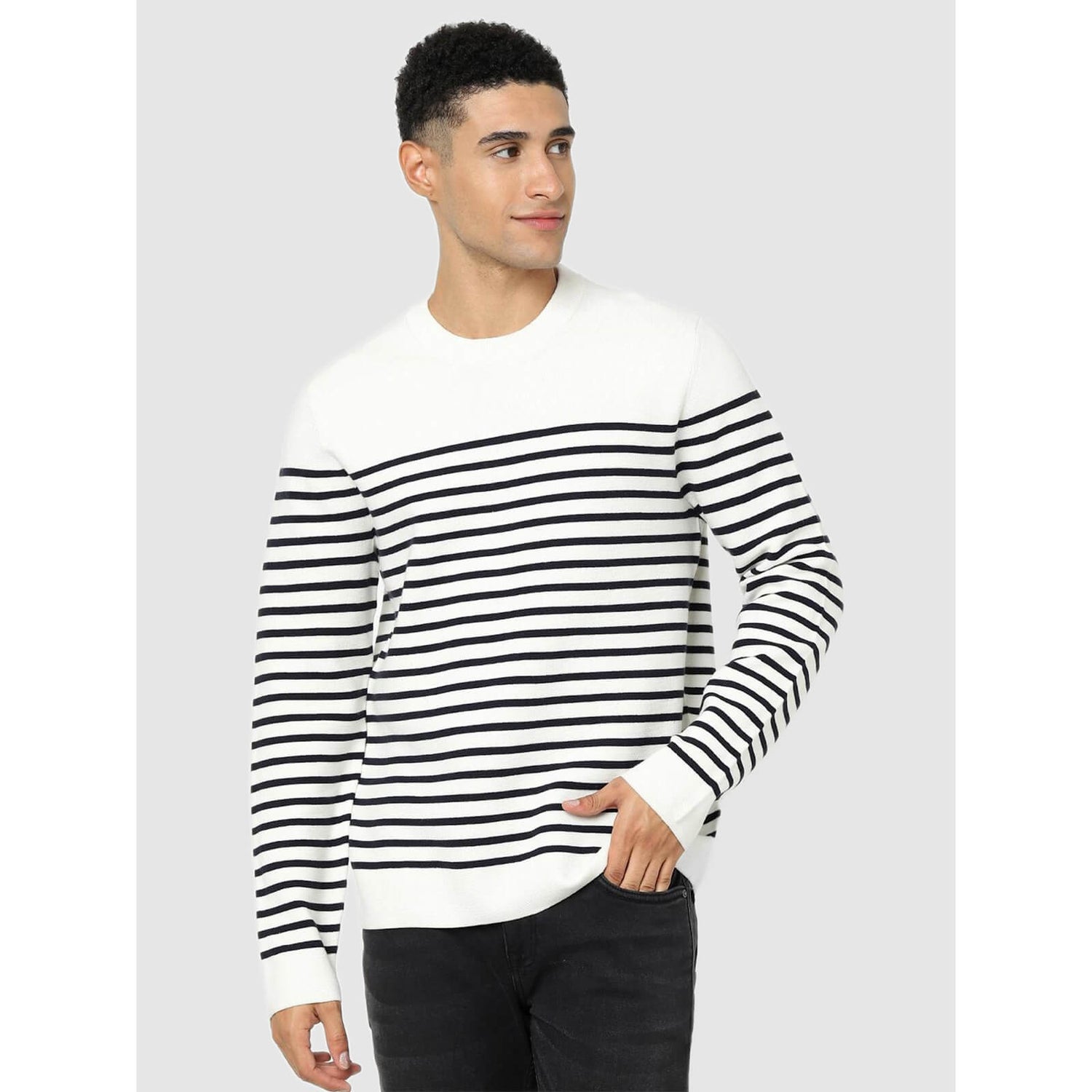 Off white striped sweater new arrivals