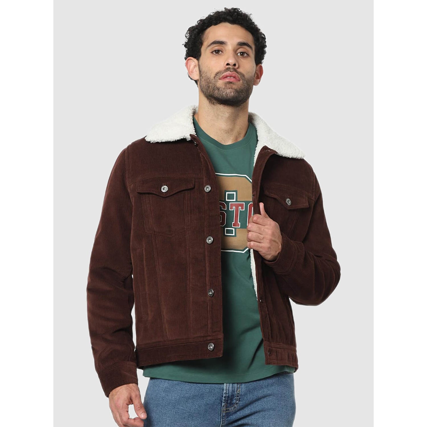 Burgundy jean jacket discount
