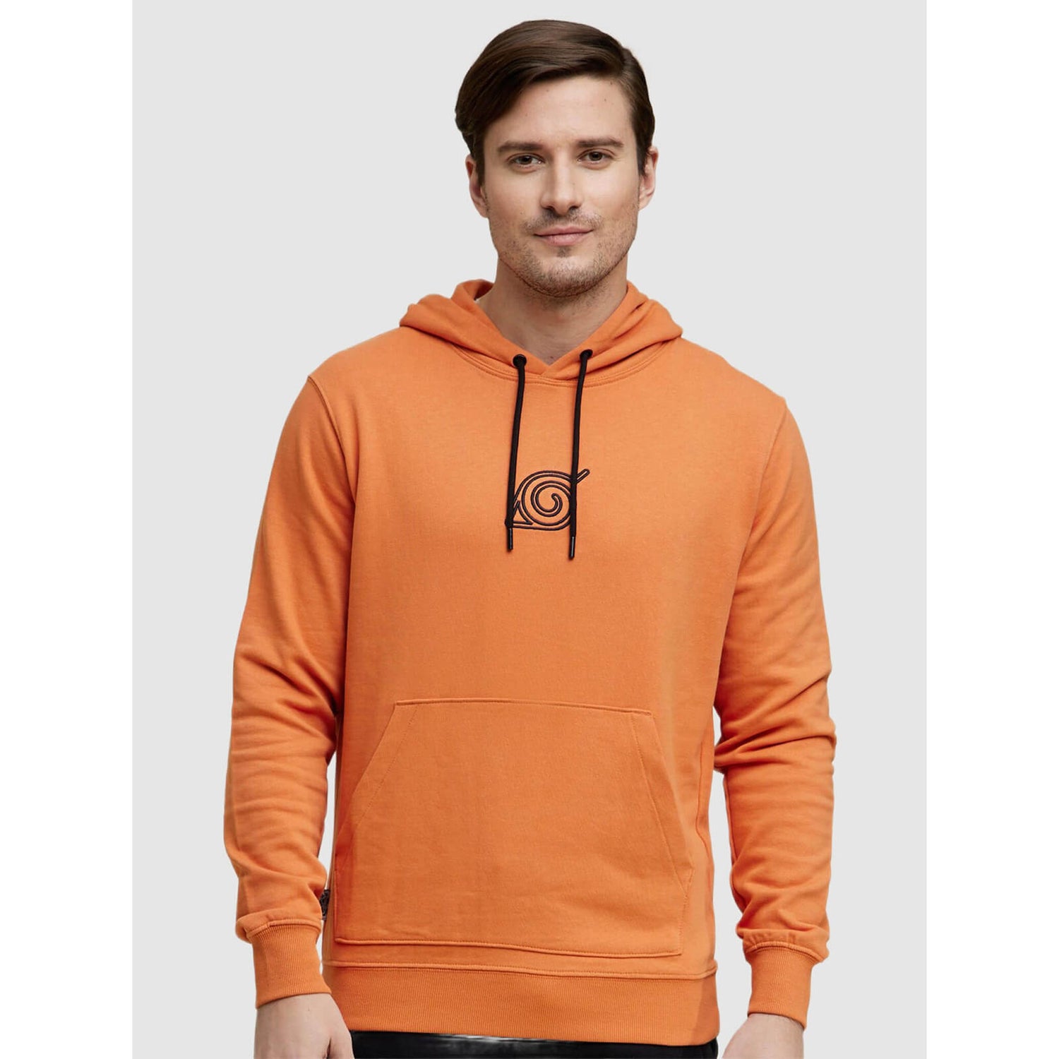 Orange hoodie jacket hot sale