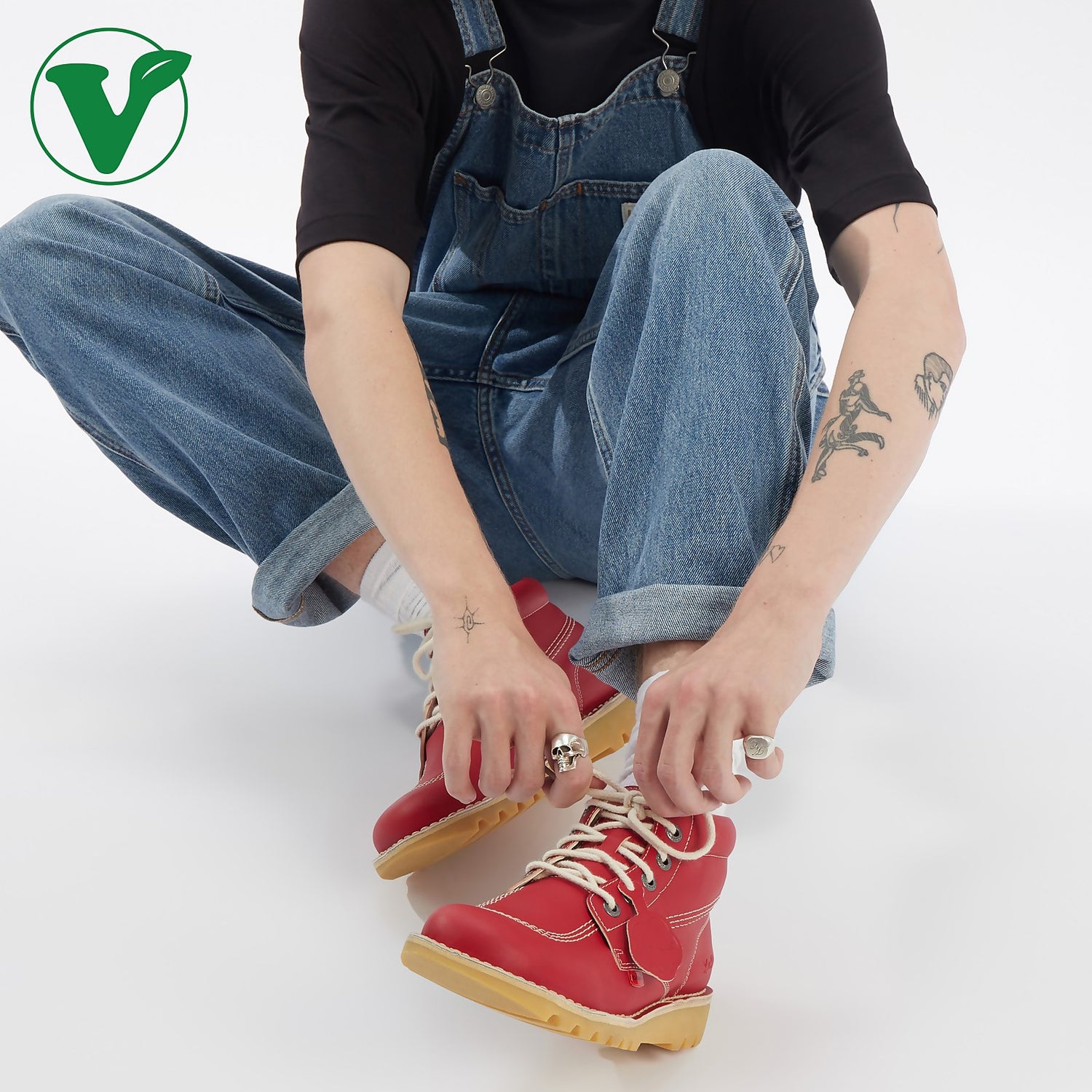Red vegan shoes hot sale