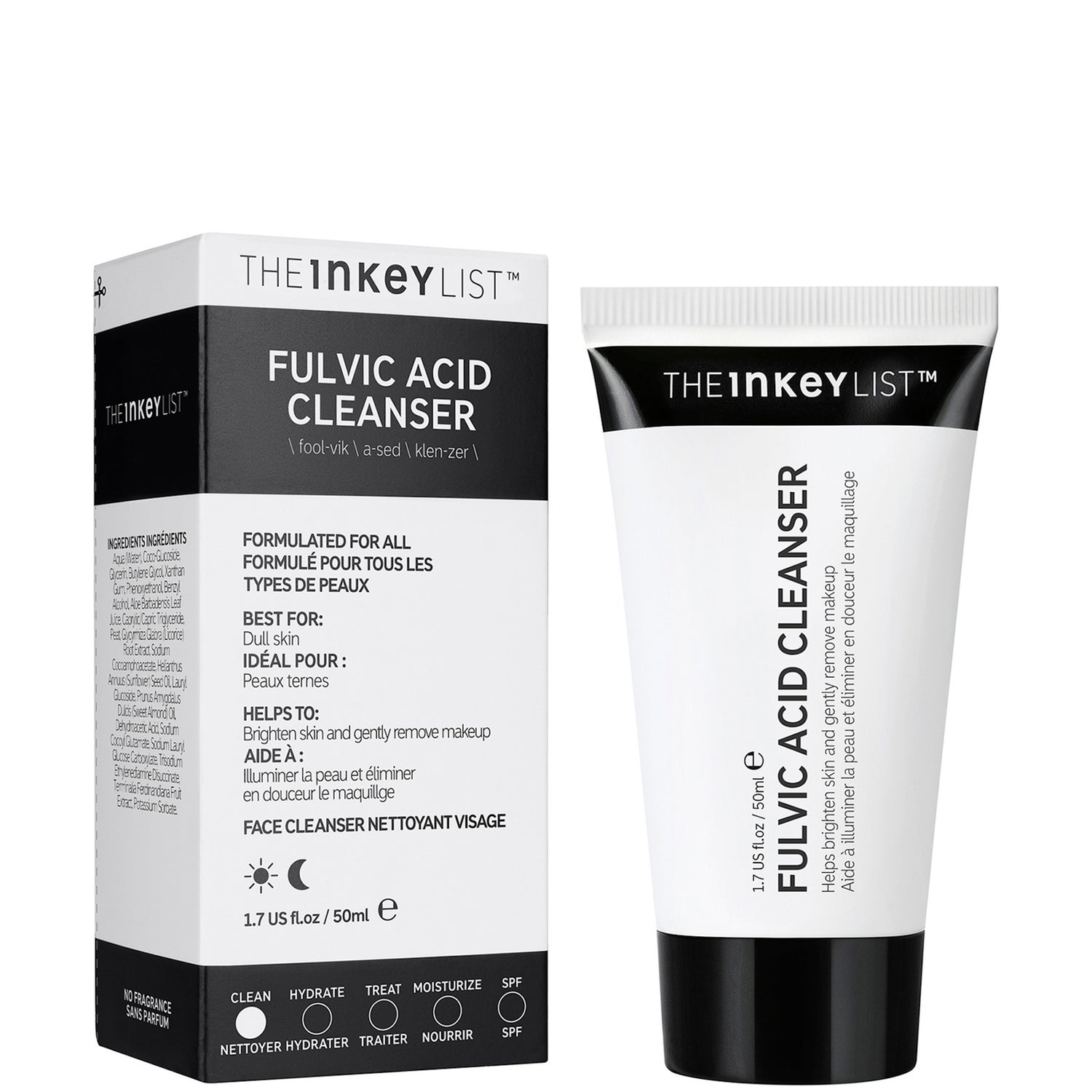 The INKEY List Mini Nettoyant à l'Acide Fulvique 50 ml