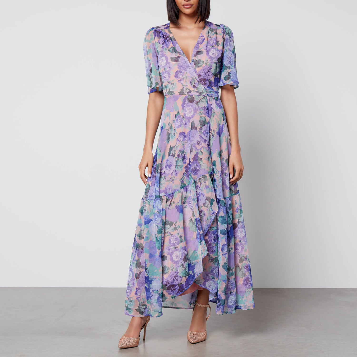 Hope & Ivy Eira Jersey Wrap Maxi Dress