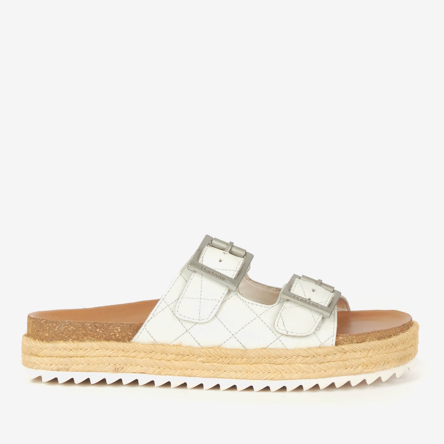 Barbour Pamela Stitched Double Strap Leather Sandals - UK 4