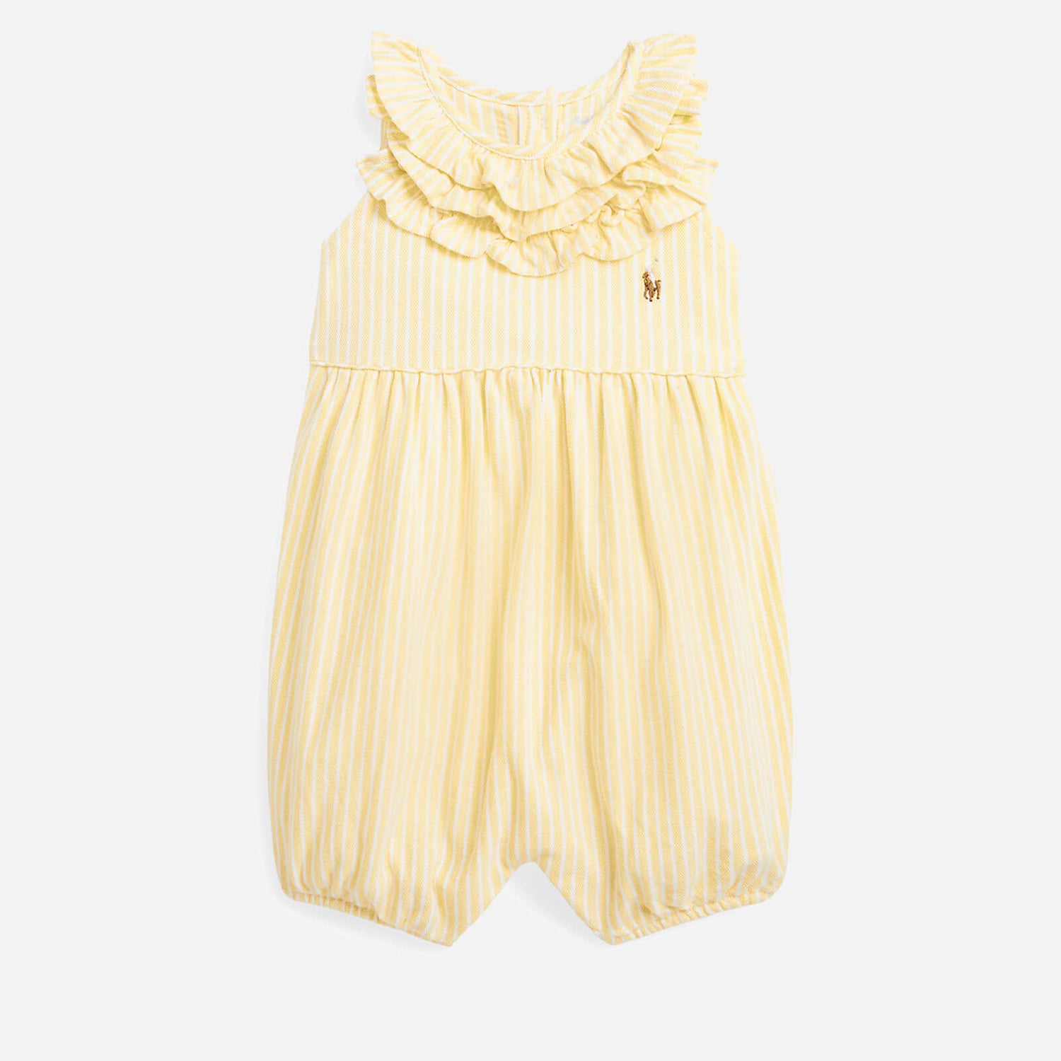 Polo Ralph Lauren Baby Girls' Striped Cotton Romper