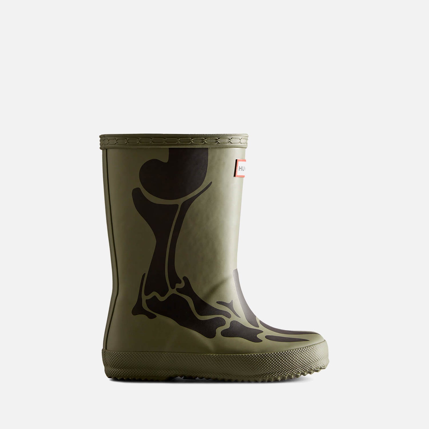 Hunter Kids' First Classic Dinosaur Bone Rubber Wellington Boots