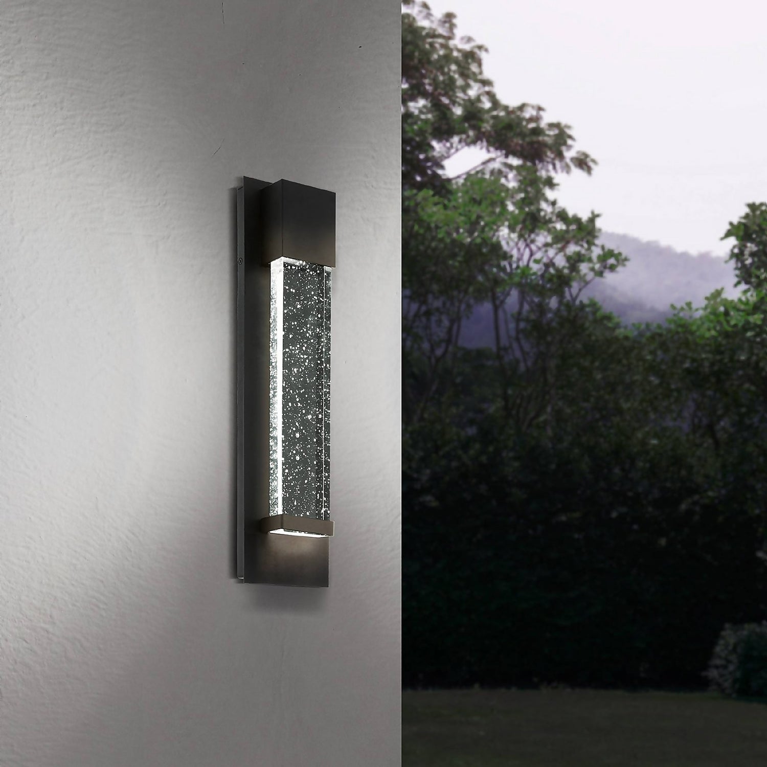 Exterior led outlet wall lantern
