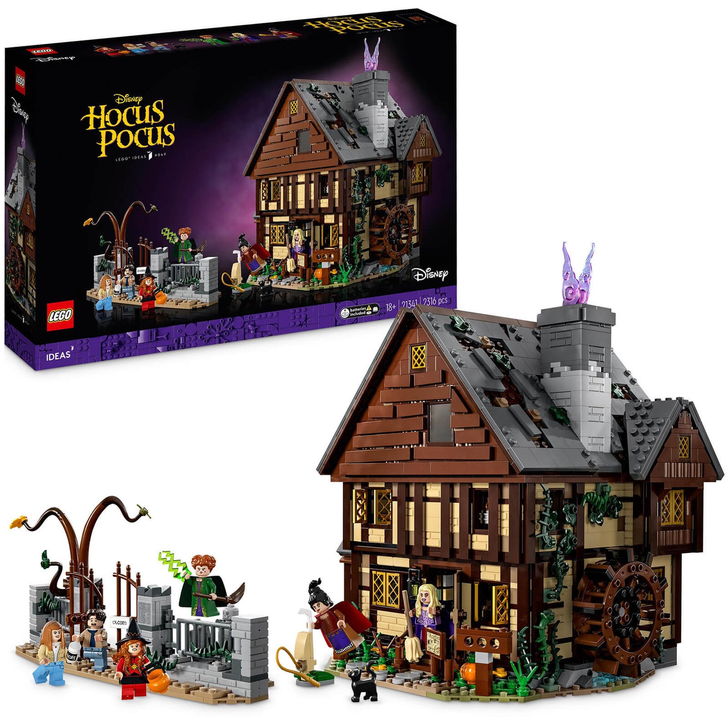 LEGO Ideas Disney Hocus Pocus: The Sanderson Sisters' Cottage 21341