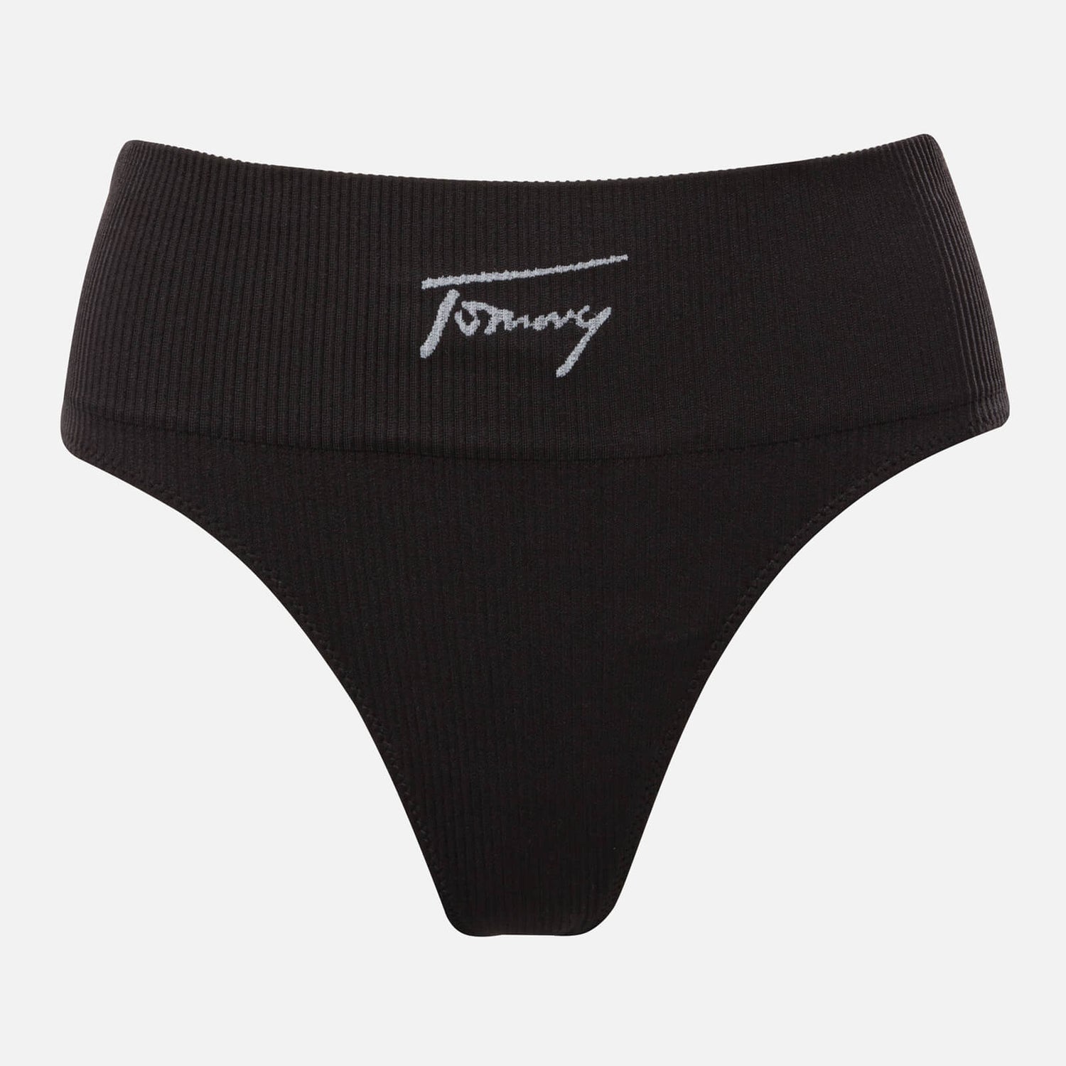 Tommy Hilfiger Signature Ribbed-Knit Thong
