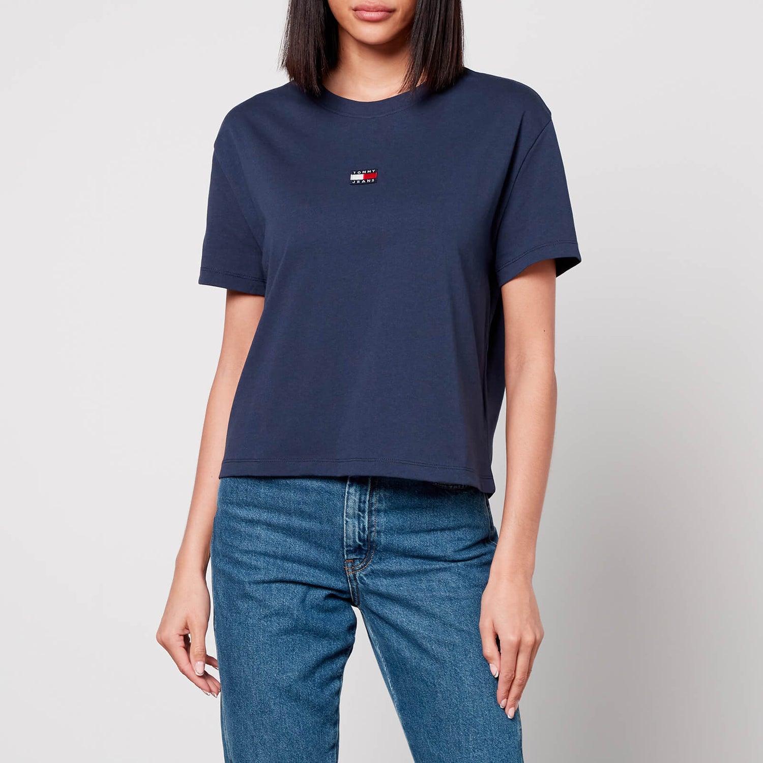 Tommy Jeans Classic Cotton-Blend Small Badge T-Shirt - XS