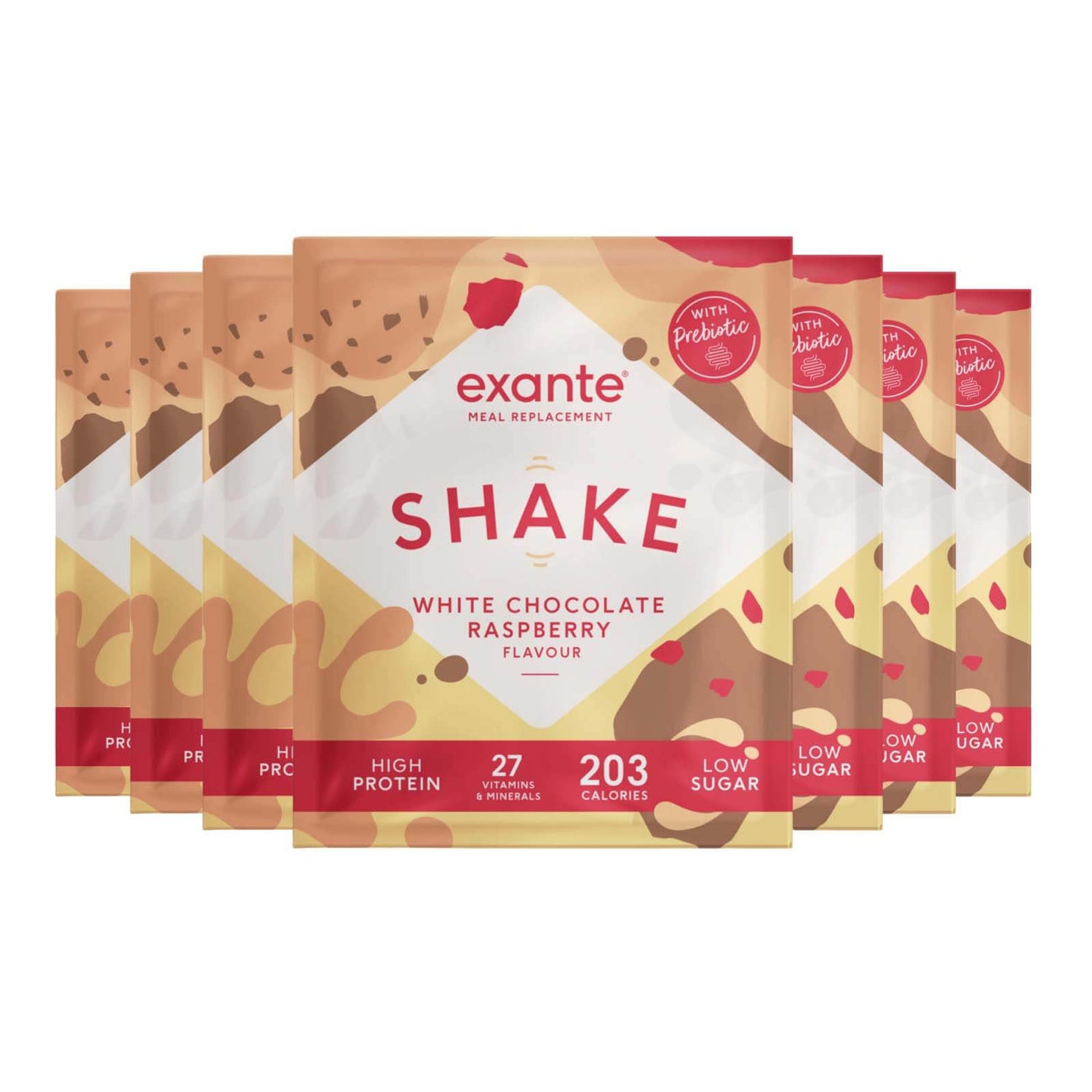 White Chocolate & Raspberry Flavour Low Sugar Meal Replacement Shake (Box of 7)