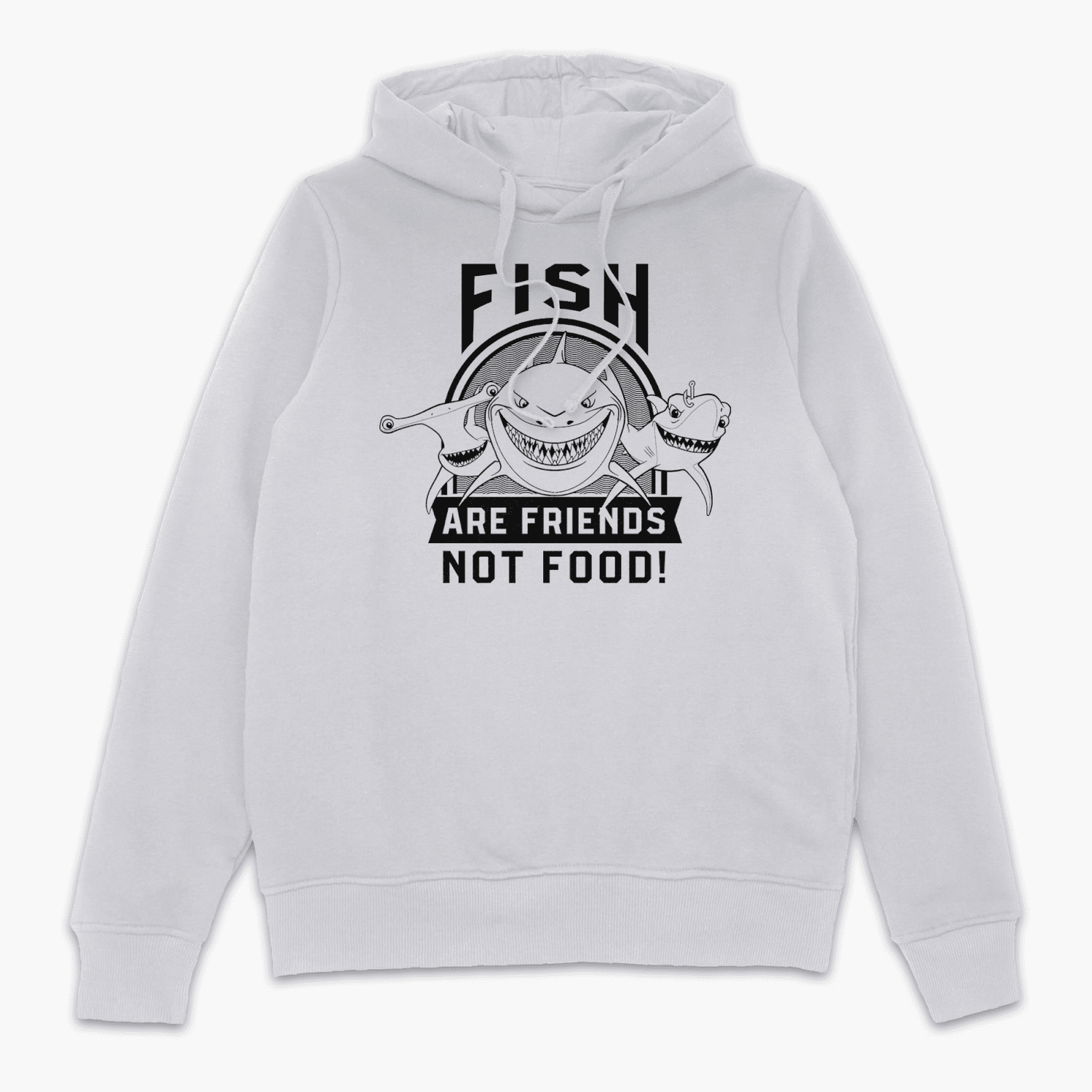Finding Nemo Fish Are Friends Hoodie - White
