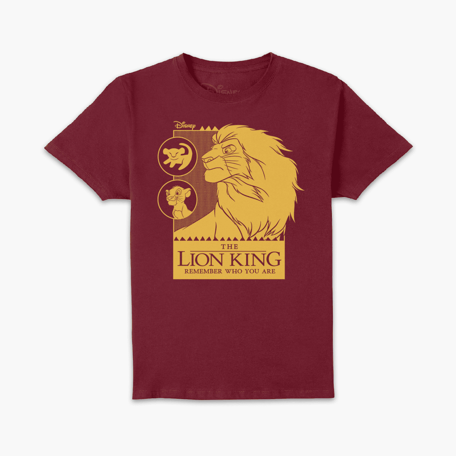 Lion King Simbas Journey Unisex T-Shirt - Burgundy