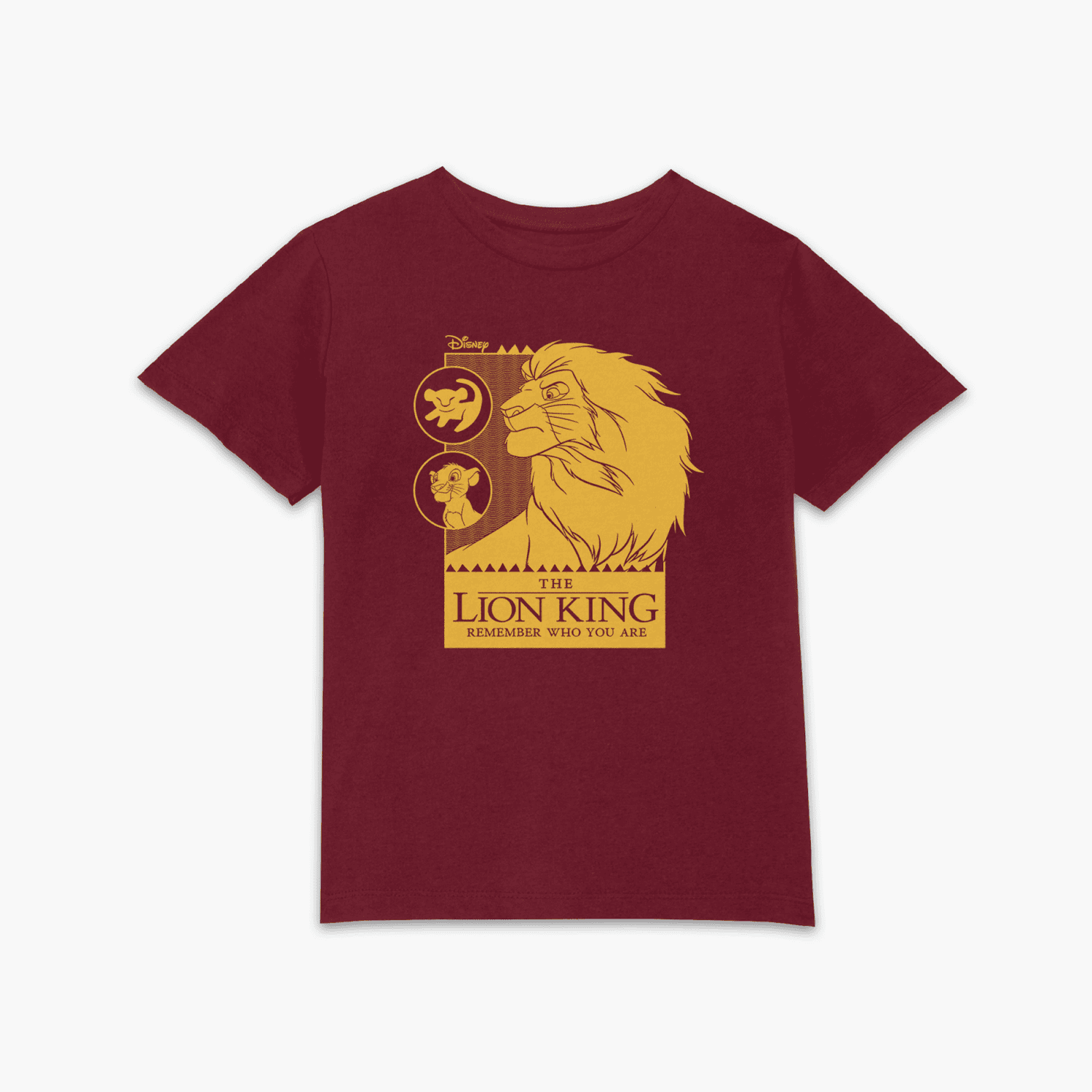 Lion King Simbas Journey Kids' T-Shirt - Burgundy