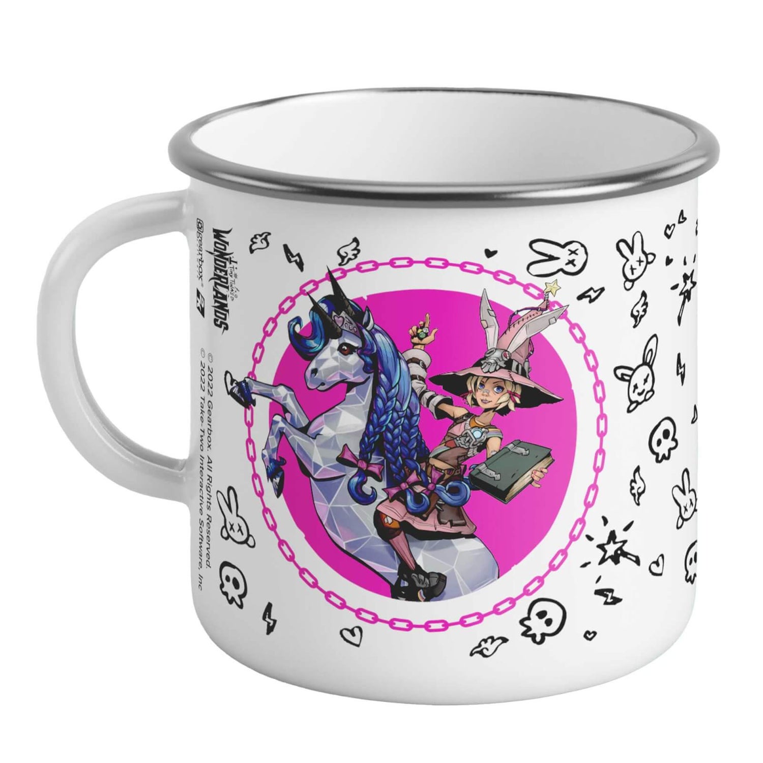 Tiny Tina Wonderlands Enamel Mug - White
