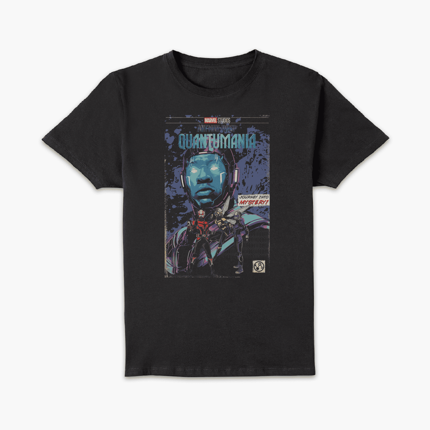 Marvel Ant-Man & The Wasp: Quantumania Kang Comic Book Cover T-Shirt - Black