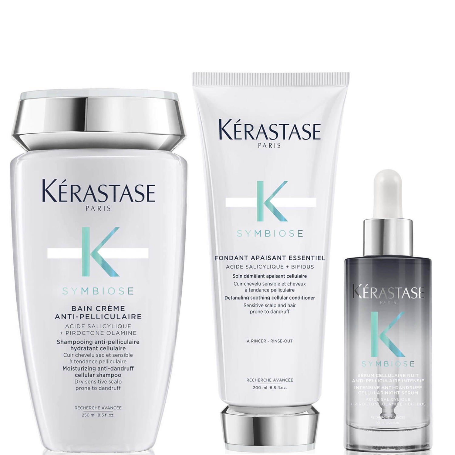 Kérastase Symbiose 3 Step Anti-Dandruff System for Dry Scalps