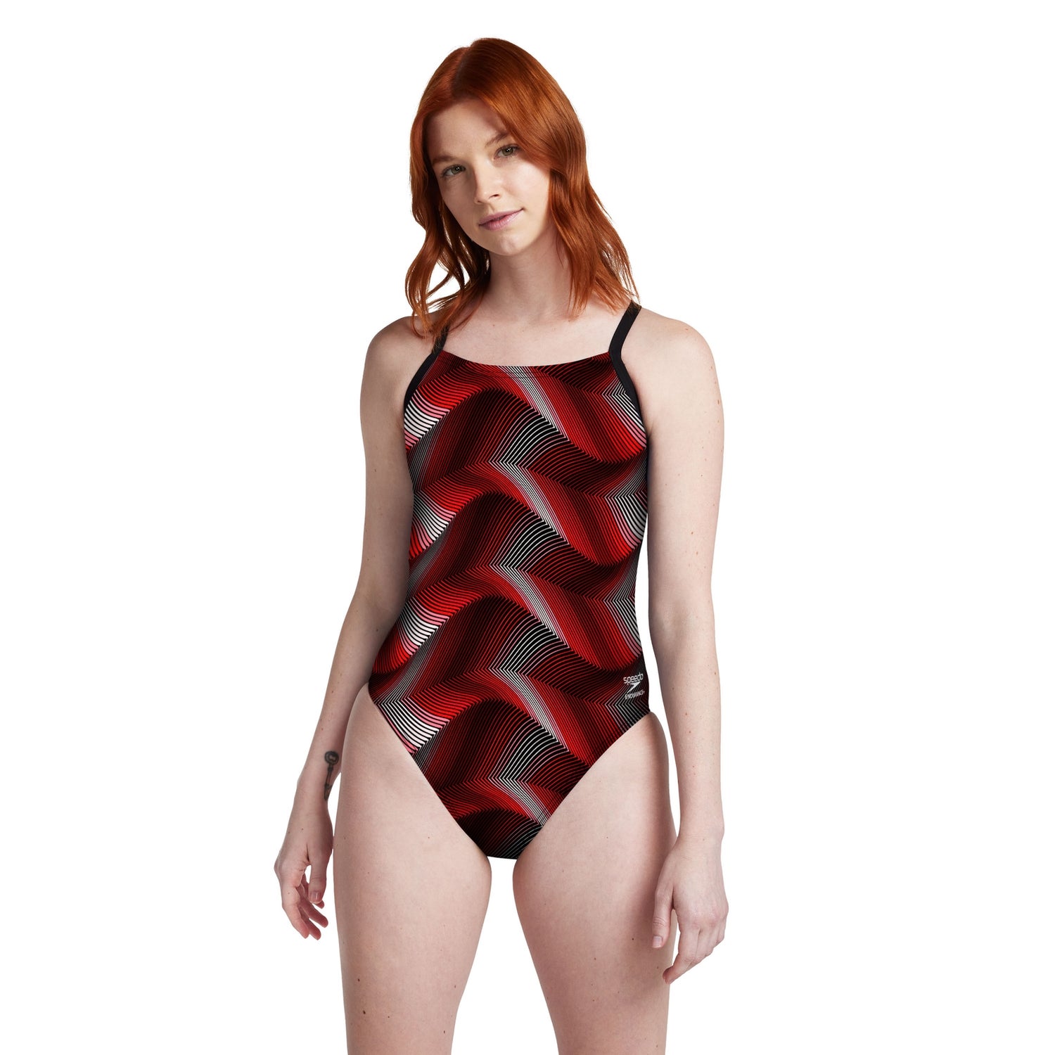 Women's Precision Strappy Cross Back One Piece Red | Speedo USA