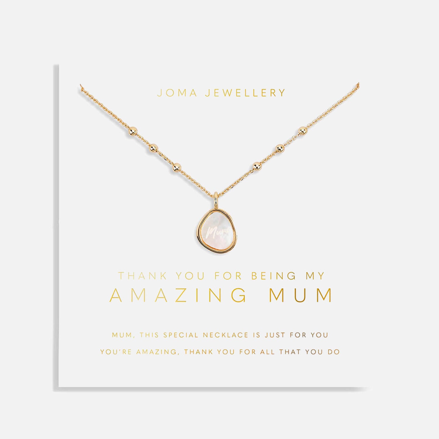Joma Jewellery Marvellous Mum Heart Pendant Silver Plated Necklace