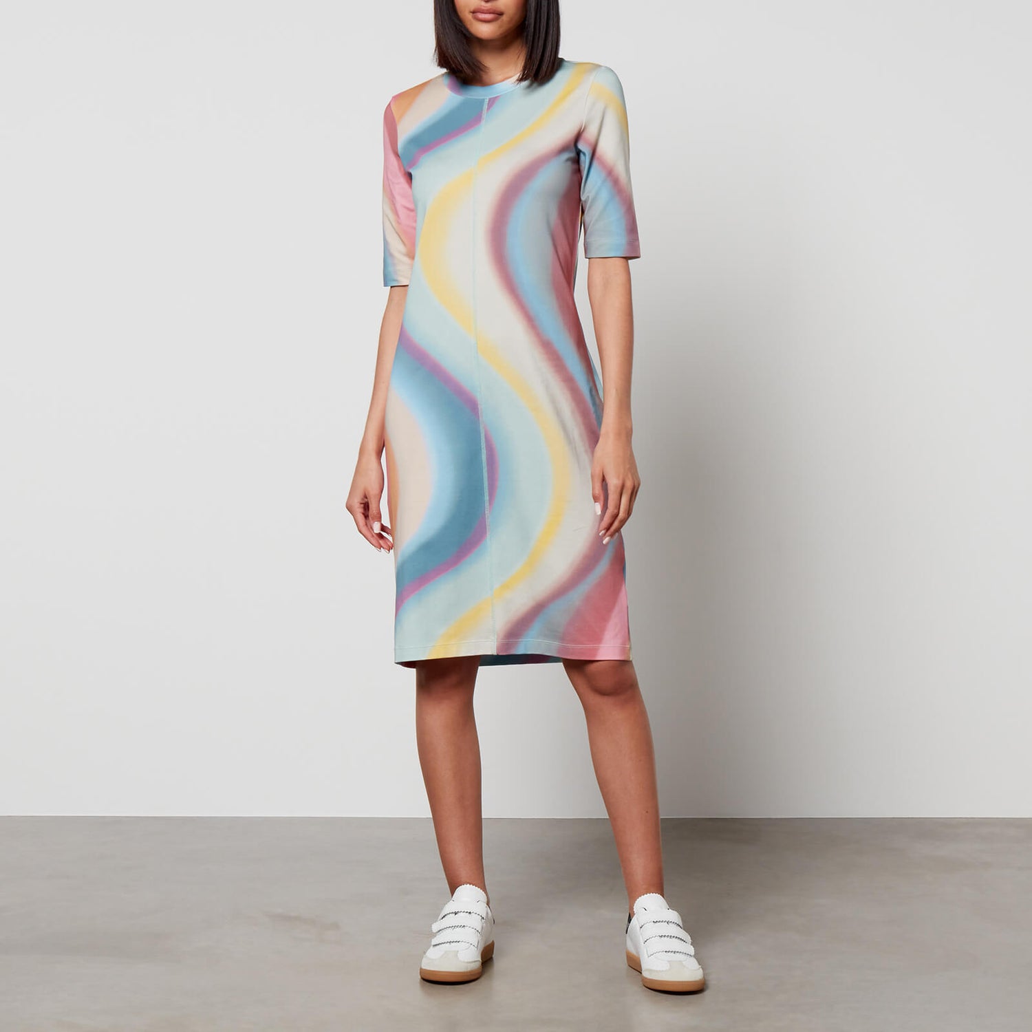 PS Paul Smith Printed Stretch-Jersey Dress - S