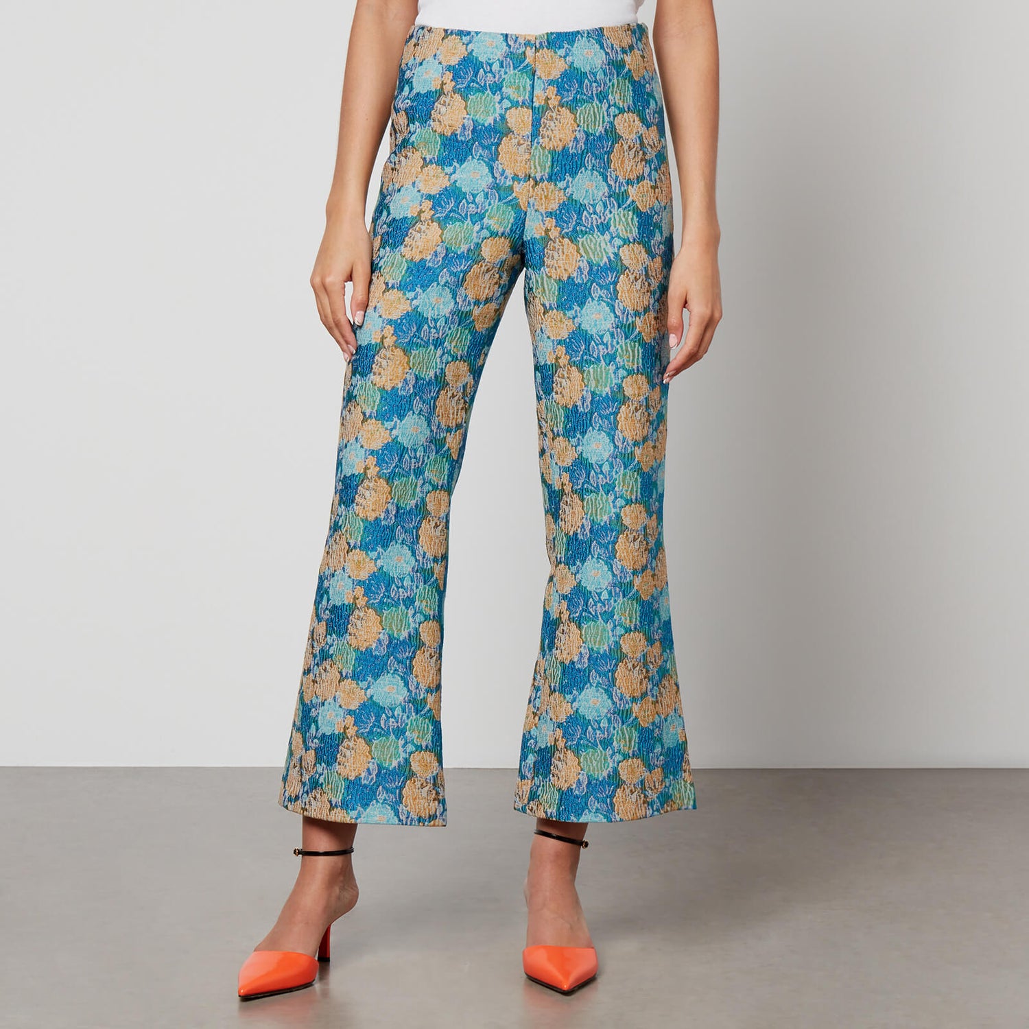 Baum Und Pferdgarten Naya Floral-Jacquard Trousers - EU 40/UK 12