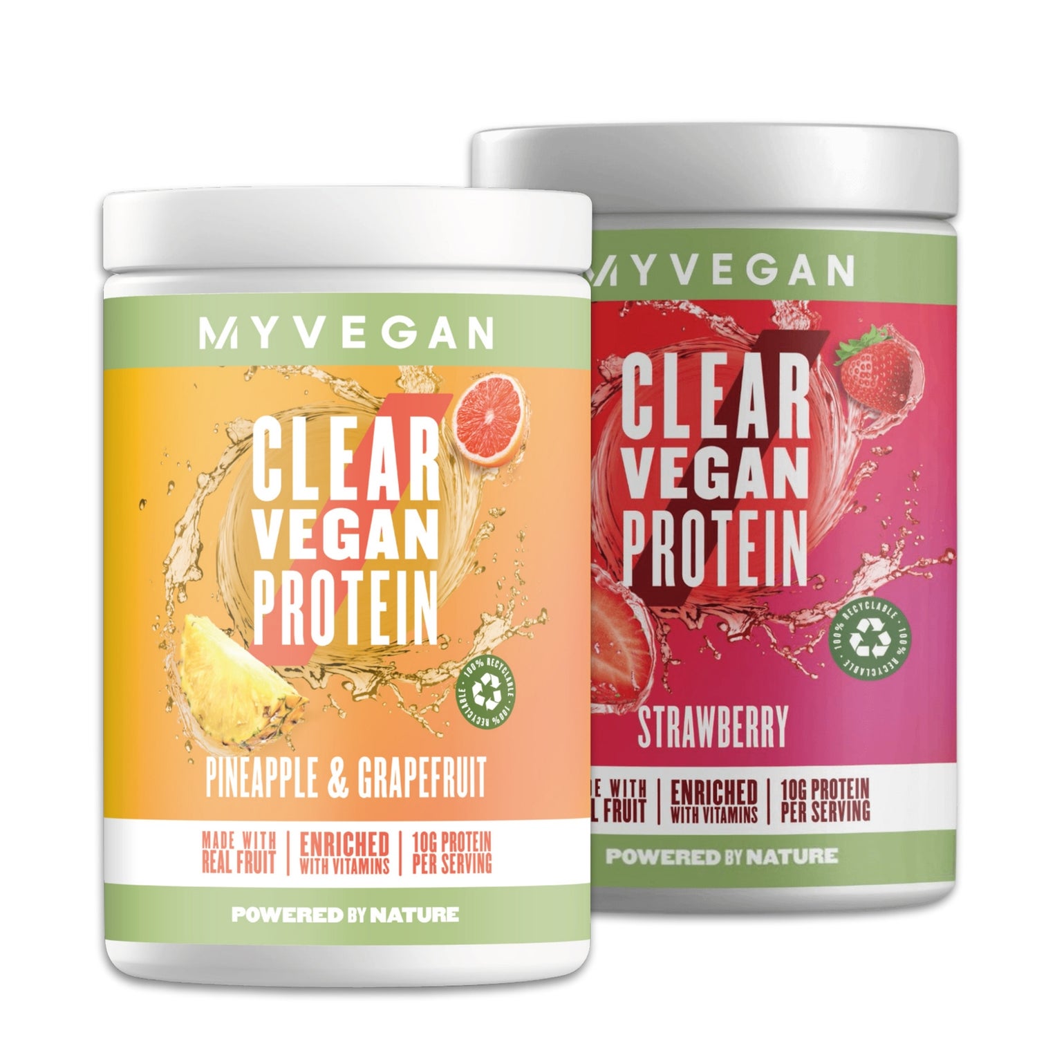 Clear Vegan Protein Mix & Match Twin Pack - Strawberry - Strawberry