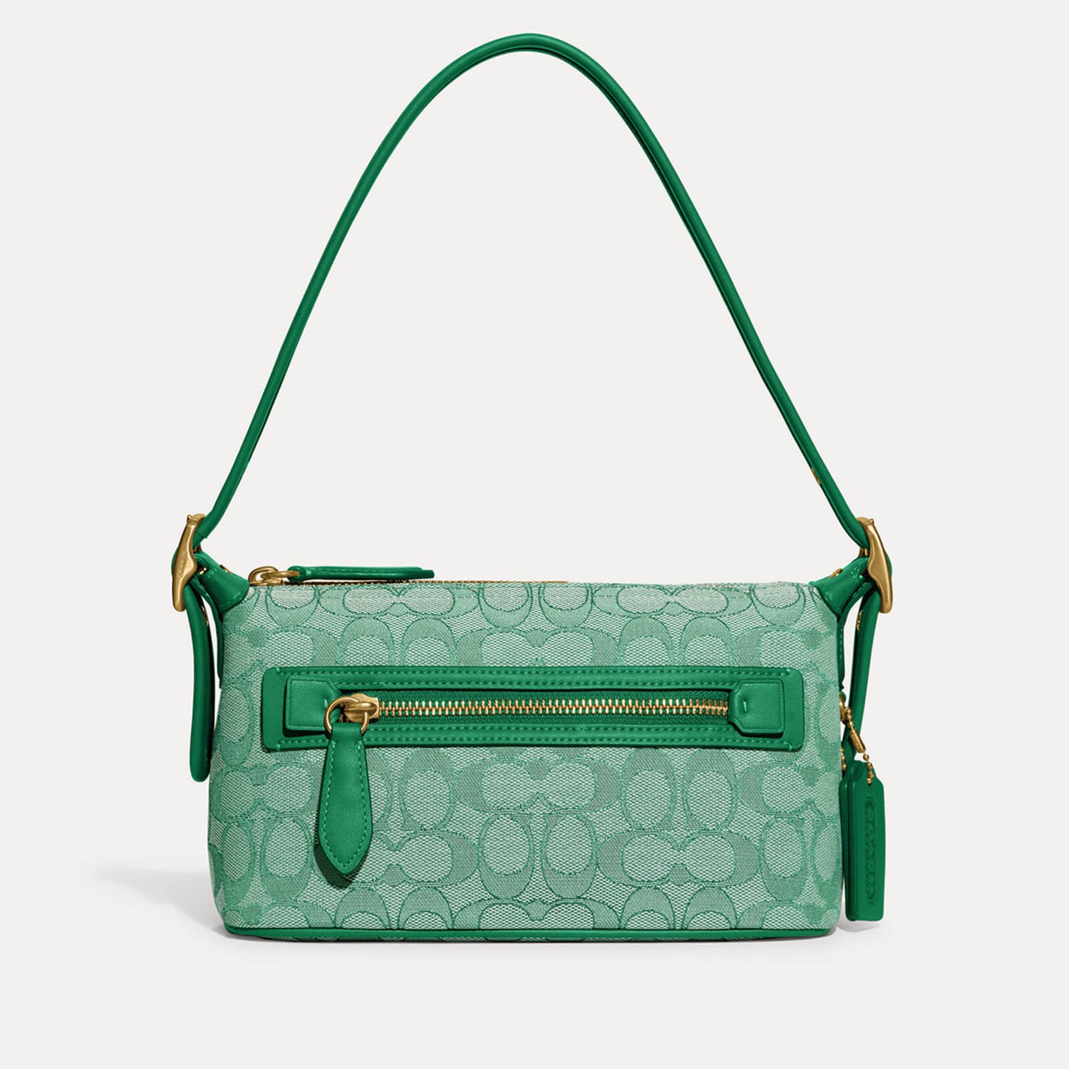 Coach Demi Leather-Trimmed Logo-Jacquard Bag