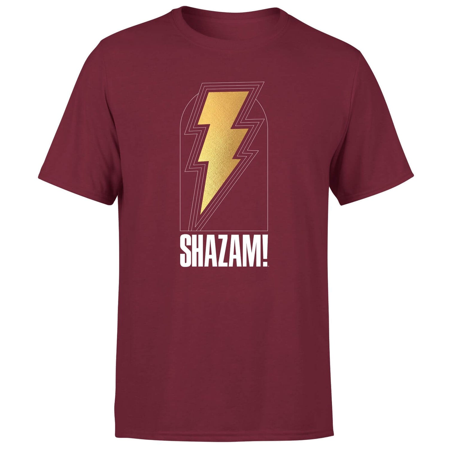 Shazam! Fury of the Gods Bolt Unisex T-Shirt - Burgundy