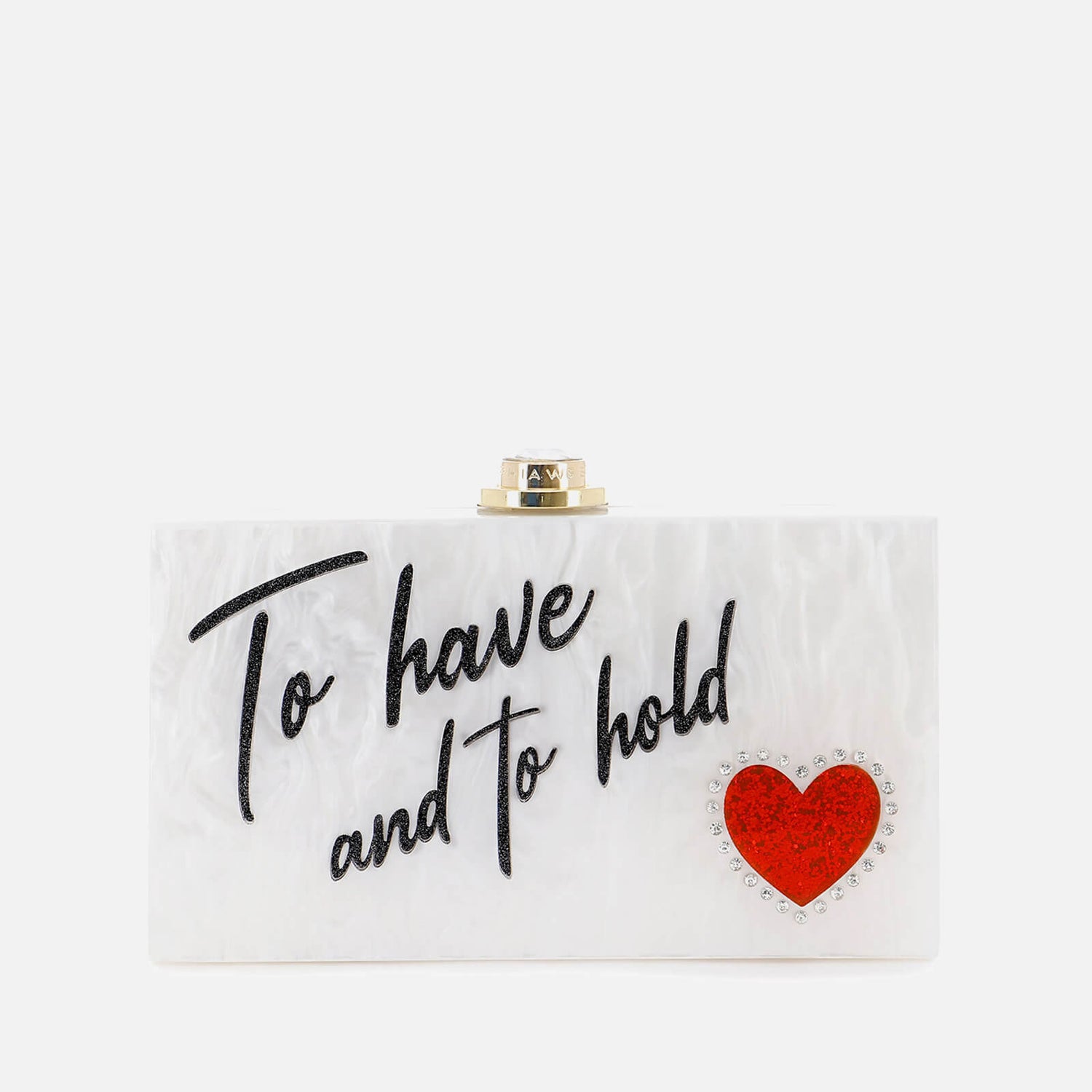 Sophia Webster Cleo To Have and To Hold Acrylic Clutch