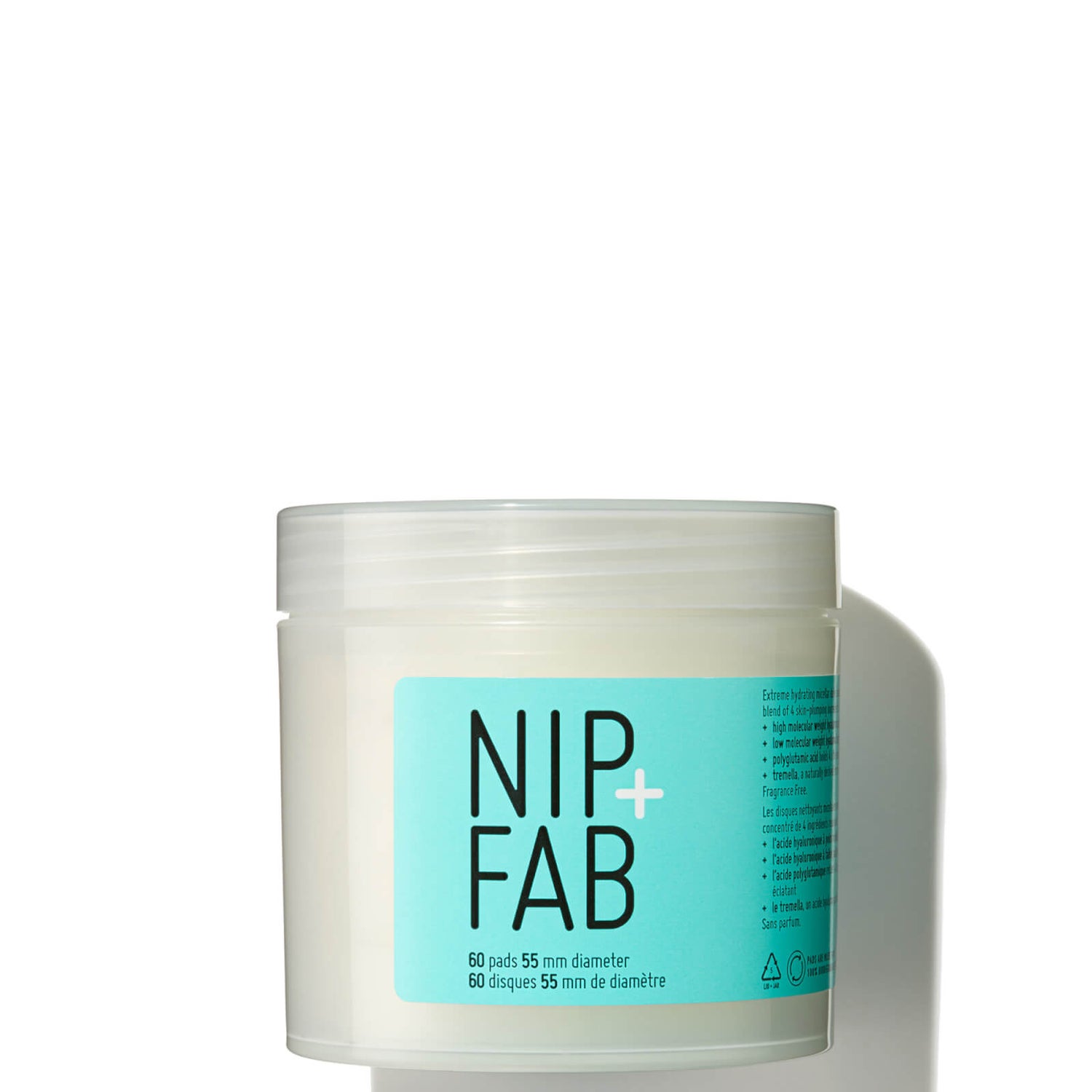 NIP+FAB Hyaluronic Fix Extreme4 Hydration Micellar Cleansing Pads (60 Pads)