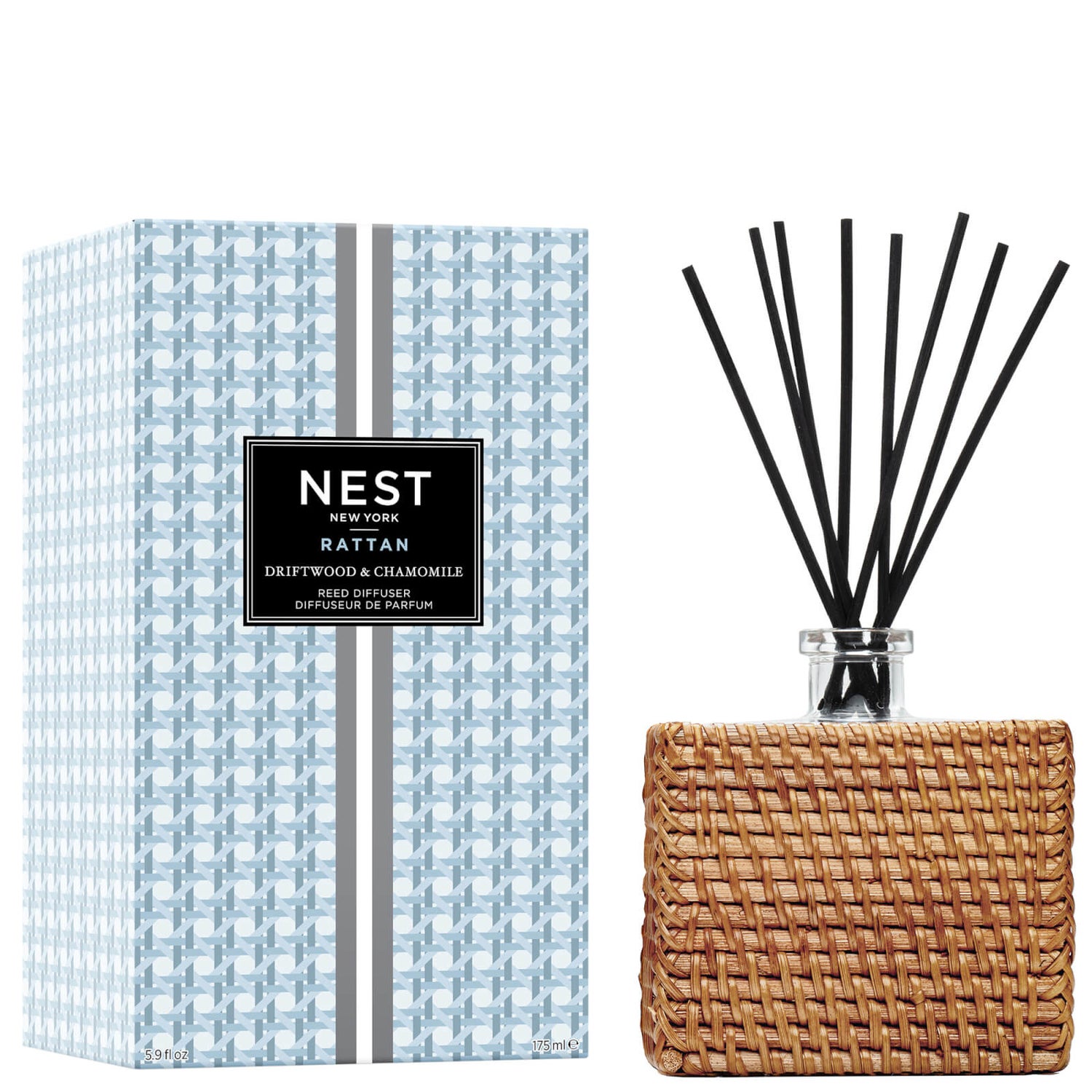 NEST New York Rattan Driftwood and Chamomile Reed Diffuser 175ml