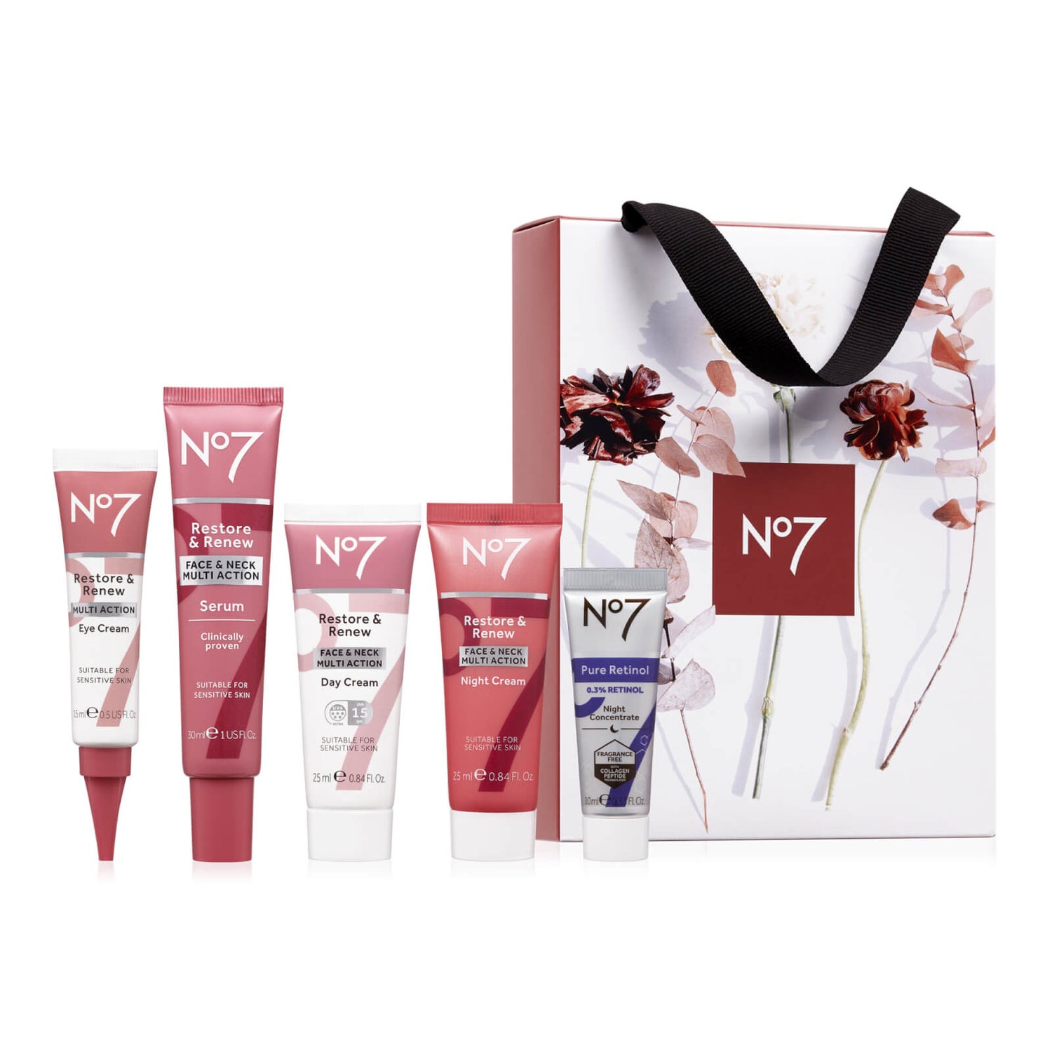 No7 Restore & Renew MULTI ACTION Skincare Collection