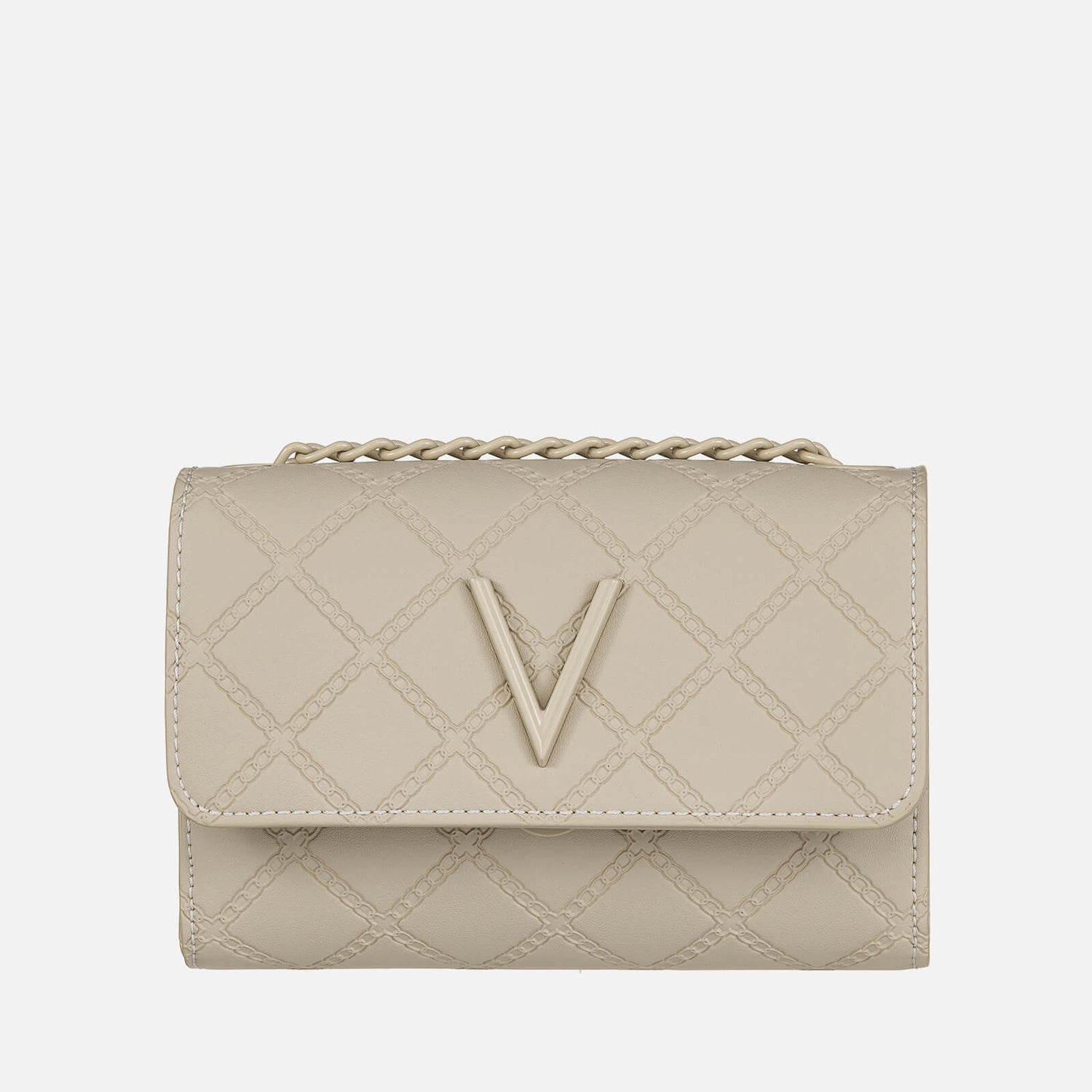 Valentino Blush Faux Leather Flap Bag