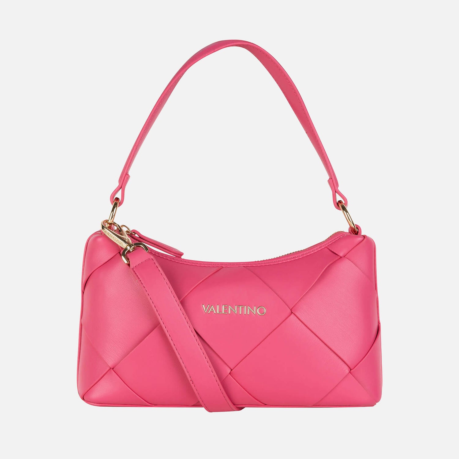 Valentino Ibiza Diamond Quilted Faux Leather Shopping Bag