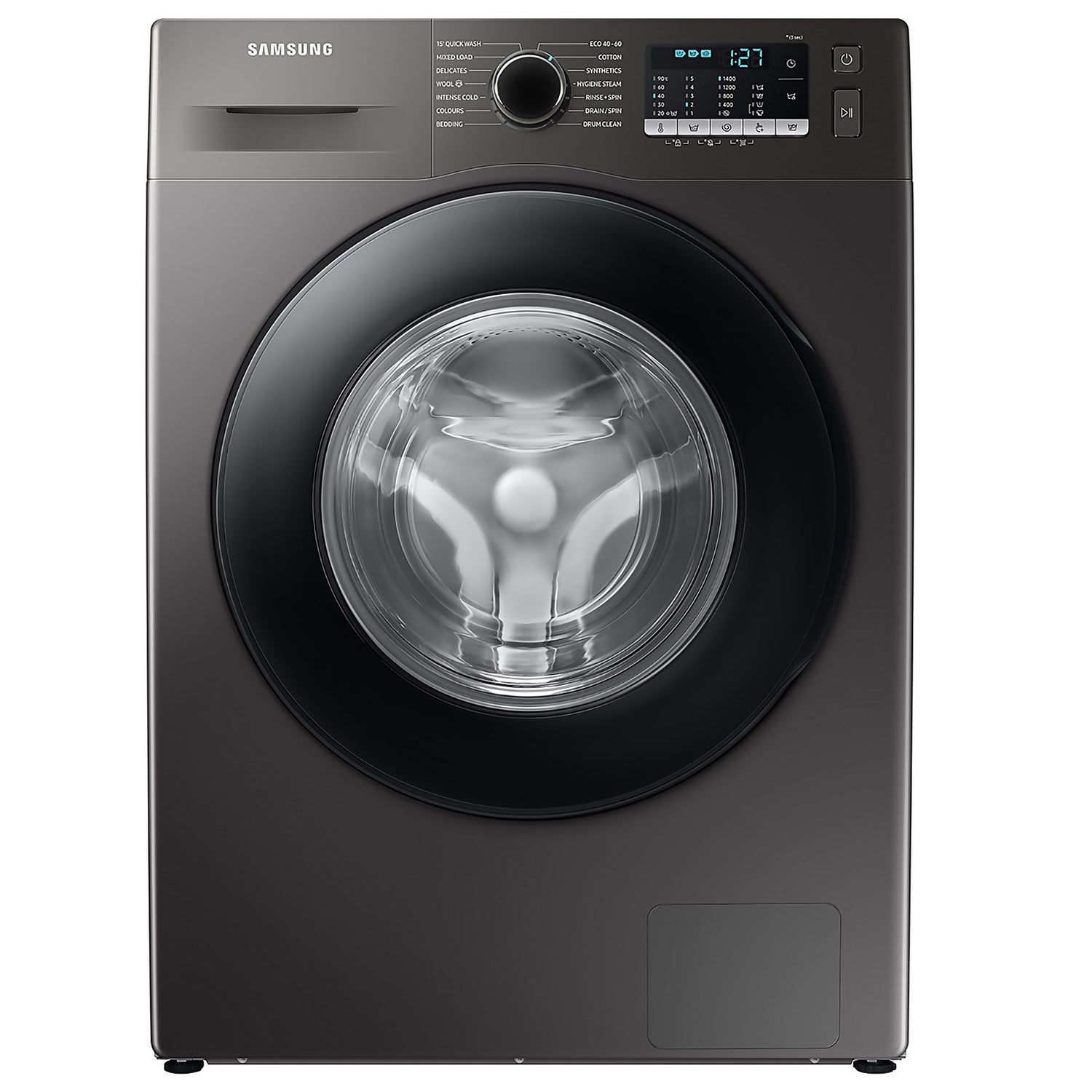 Samsung Series 5 ecobubble™ WW90TA046AX 9Kg Washing Machine with 1400 rpm - Graphite