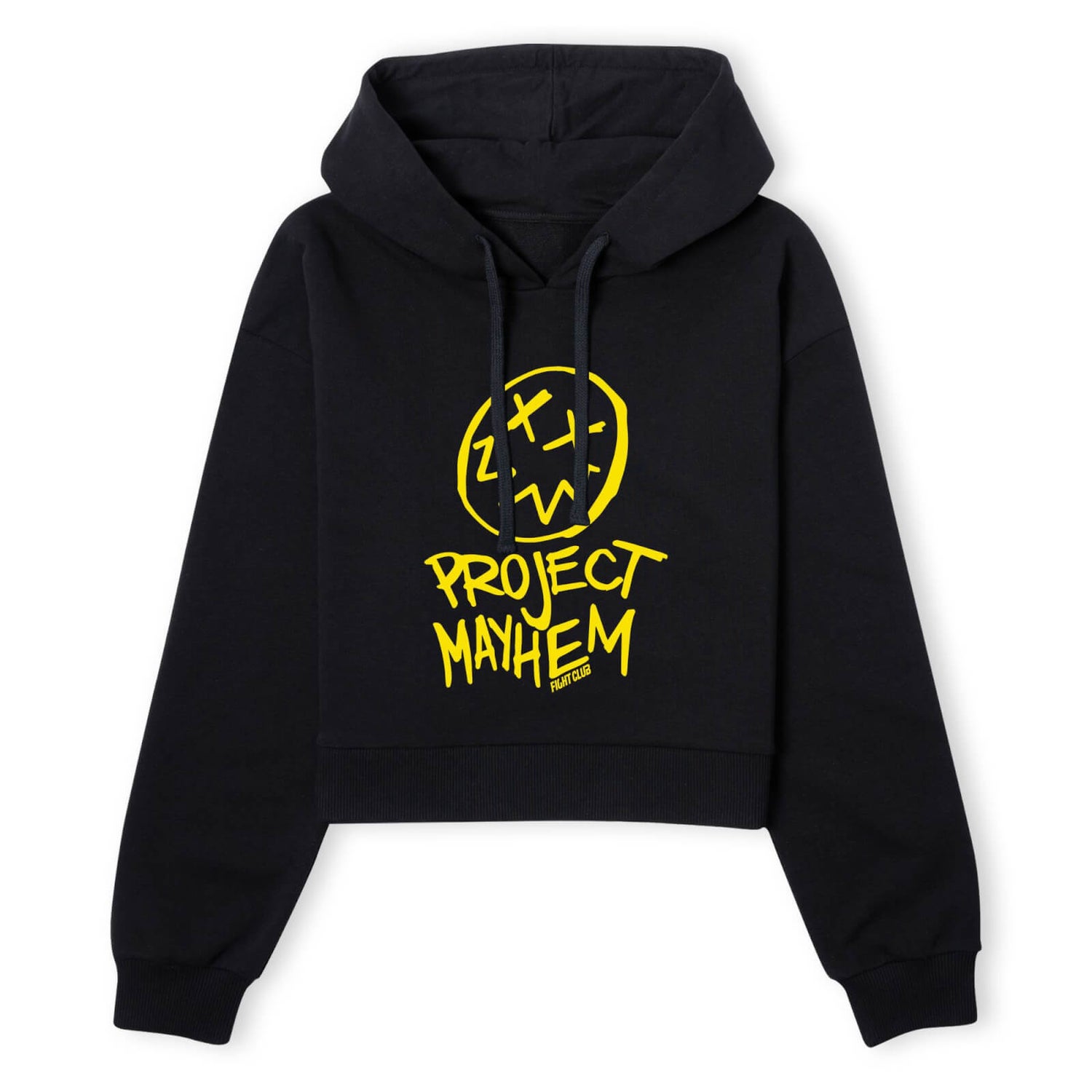 Fight Club Project Mayhem Women's Cropped Hoodie - Black