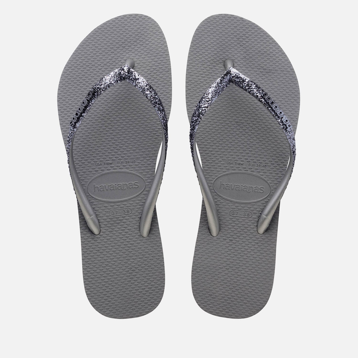 Havaianas Slim Glitter Rubber Flip Flops