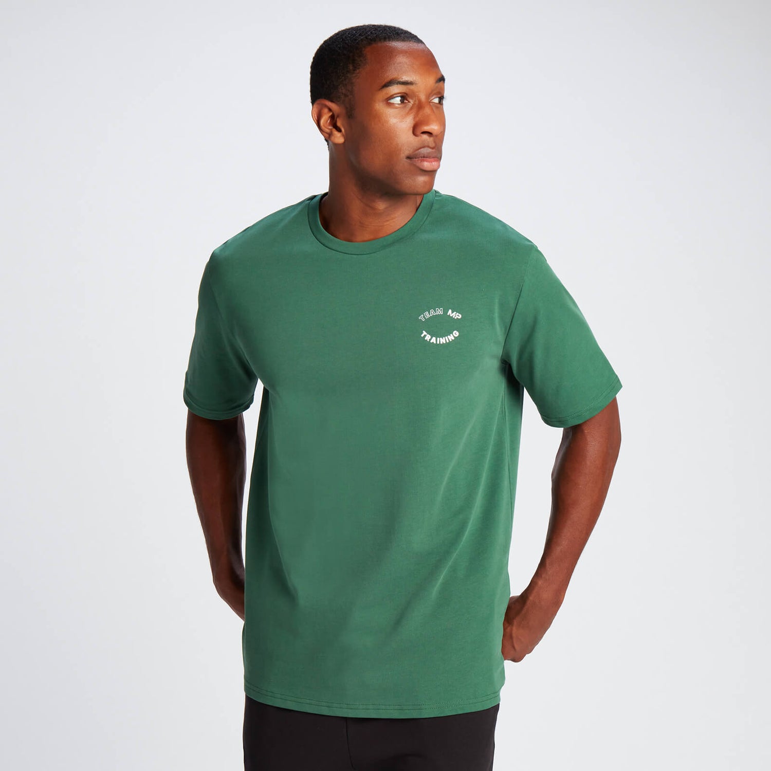 Camiseta extragrande con gráfico Team MP para hombre de MP - Verde cazador