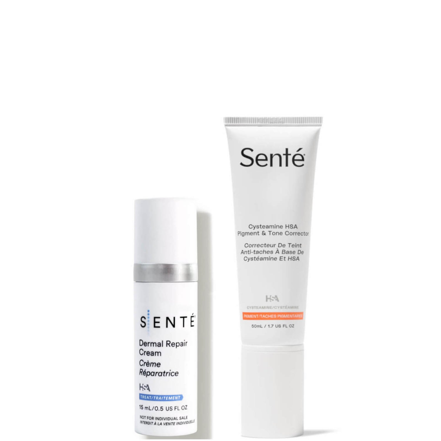 SENTÉ Cysteamine HSA and Dermal Repair Cream Duo (Worth $198.00)