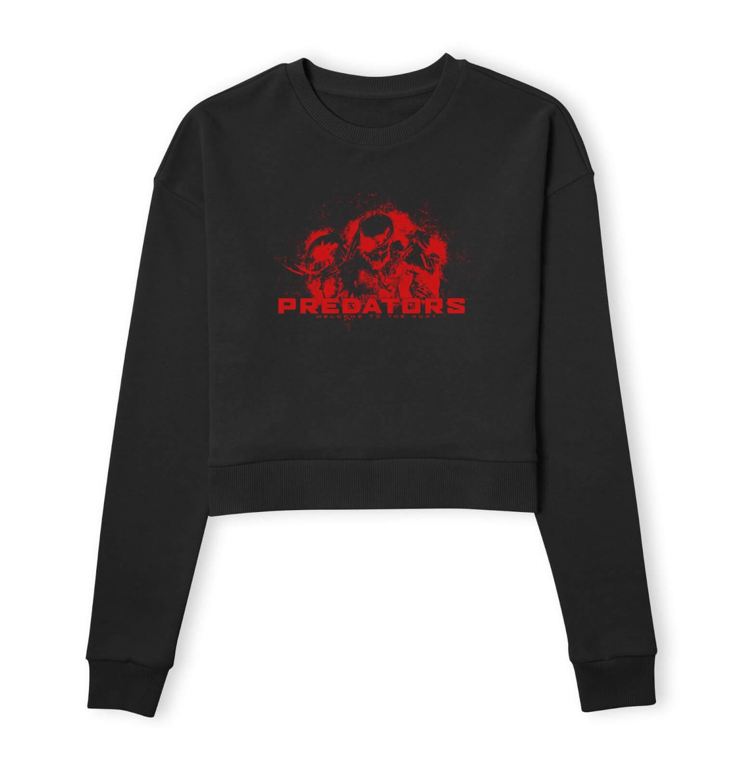 Predator Welcome To The Hunt Women's Cropped Sweatshirt - Black