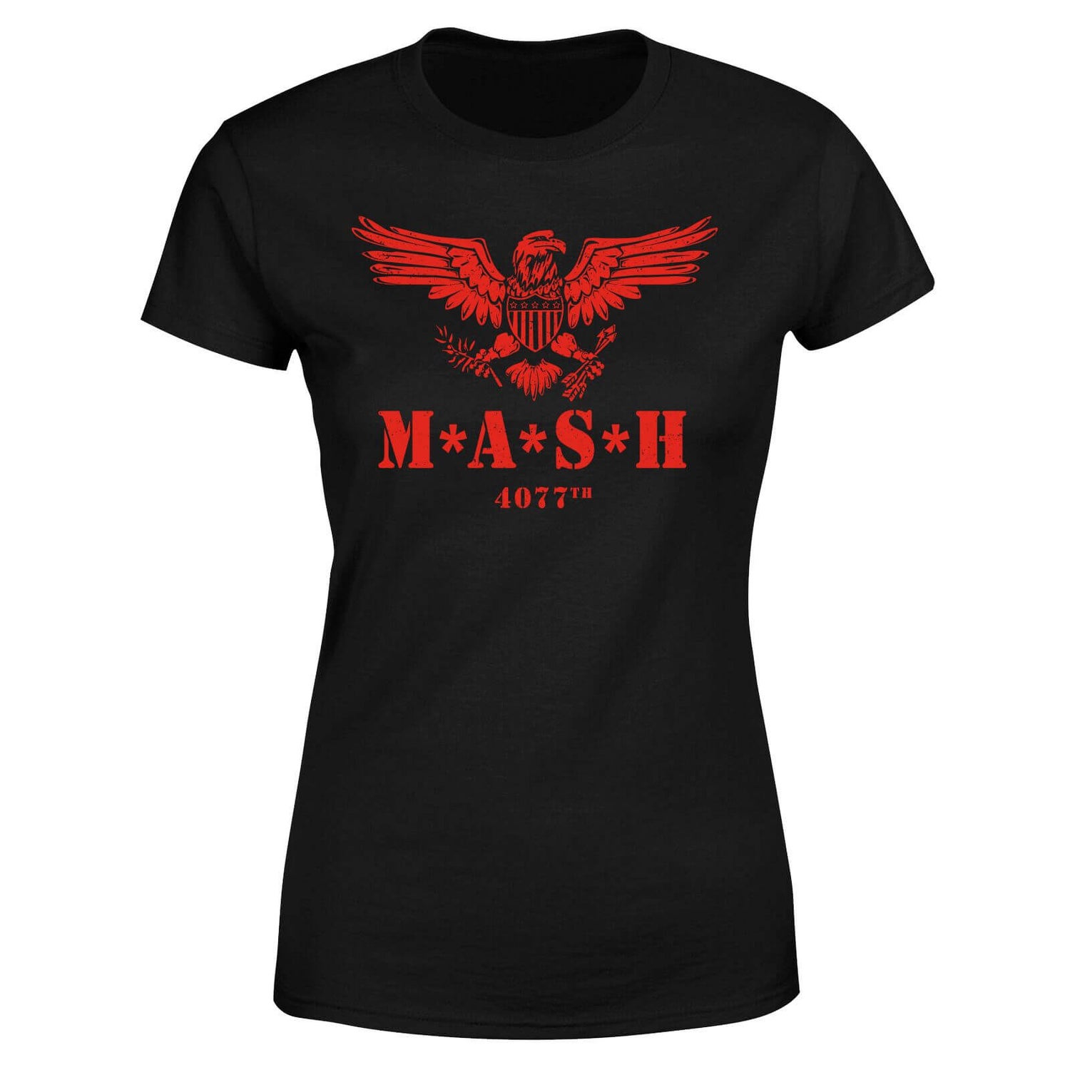 M*A*S*H Broken Eagle Logo Women's T-Shirt - Black
