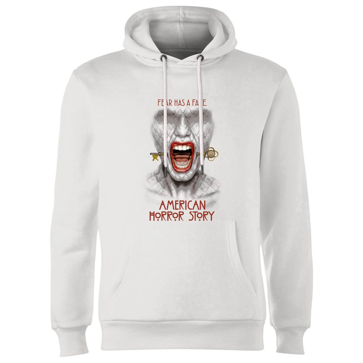 American Horror Story Fear Has A Face Hoodie - White