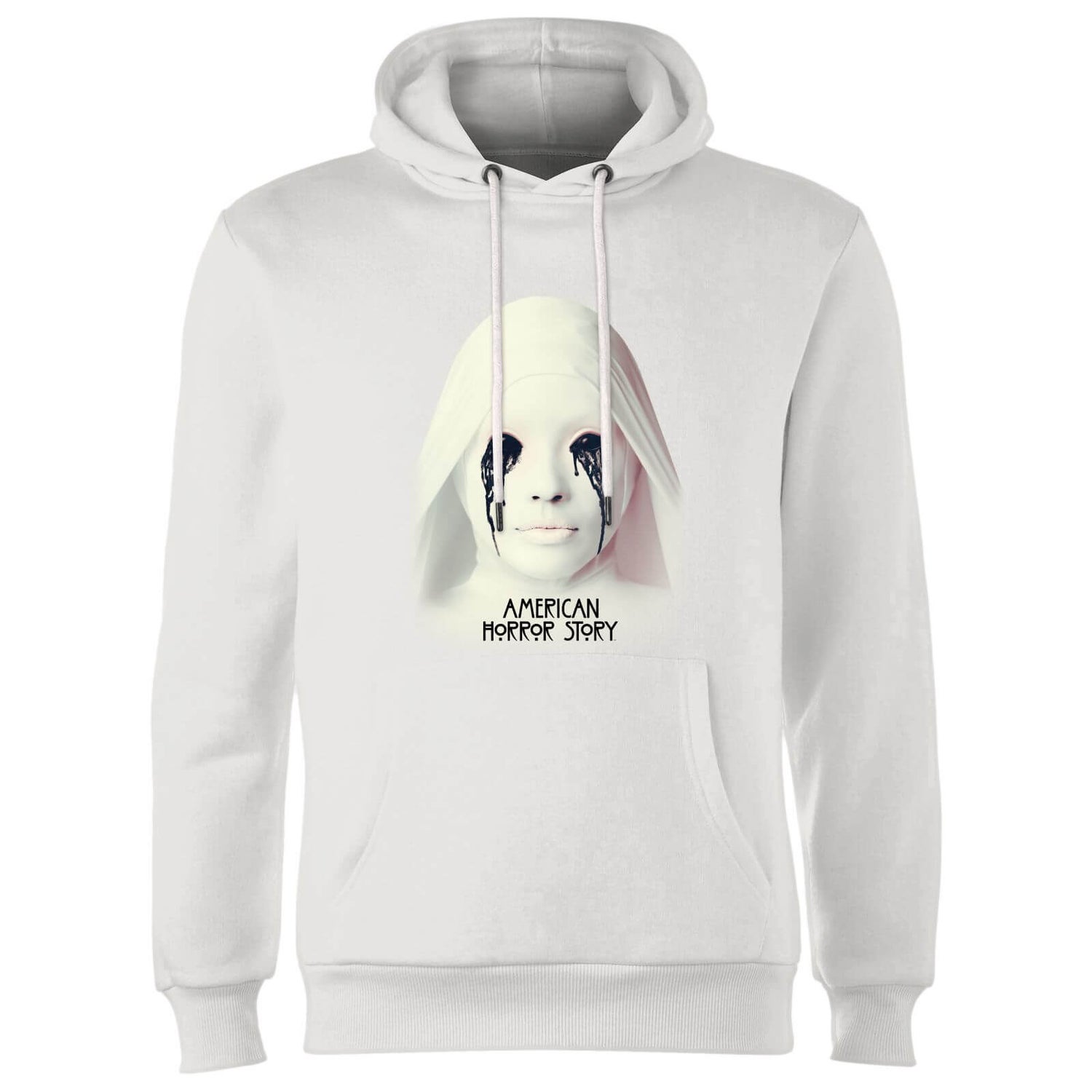 American Horror Story Crying White Nun Hoodie - White