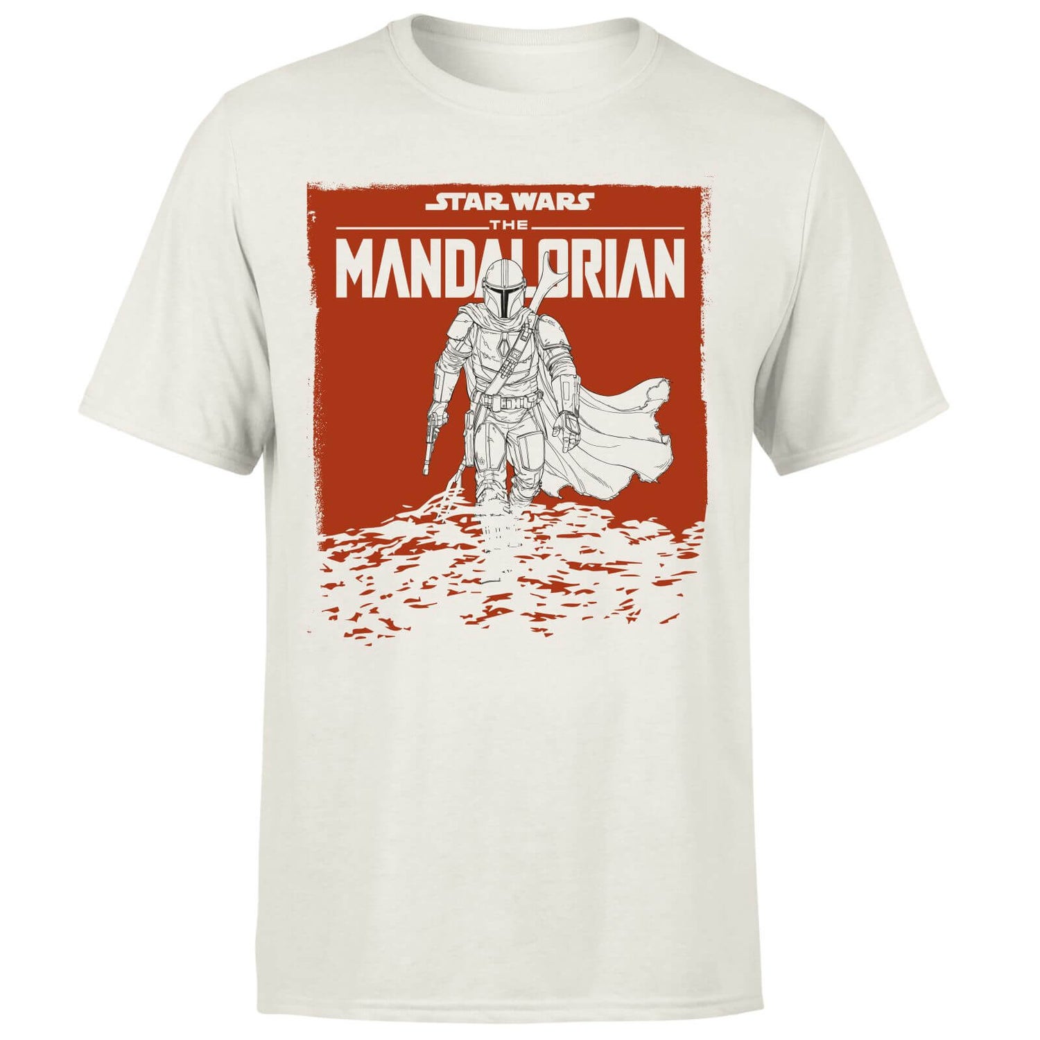 Star Wars The Mandalorian Storm Men's T-Shirt - Cream