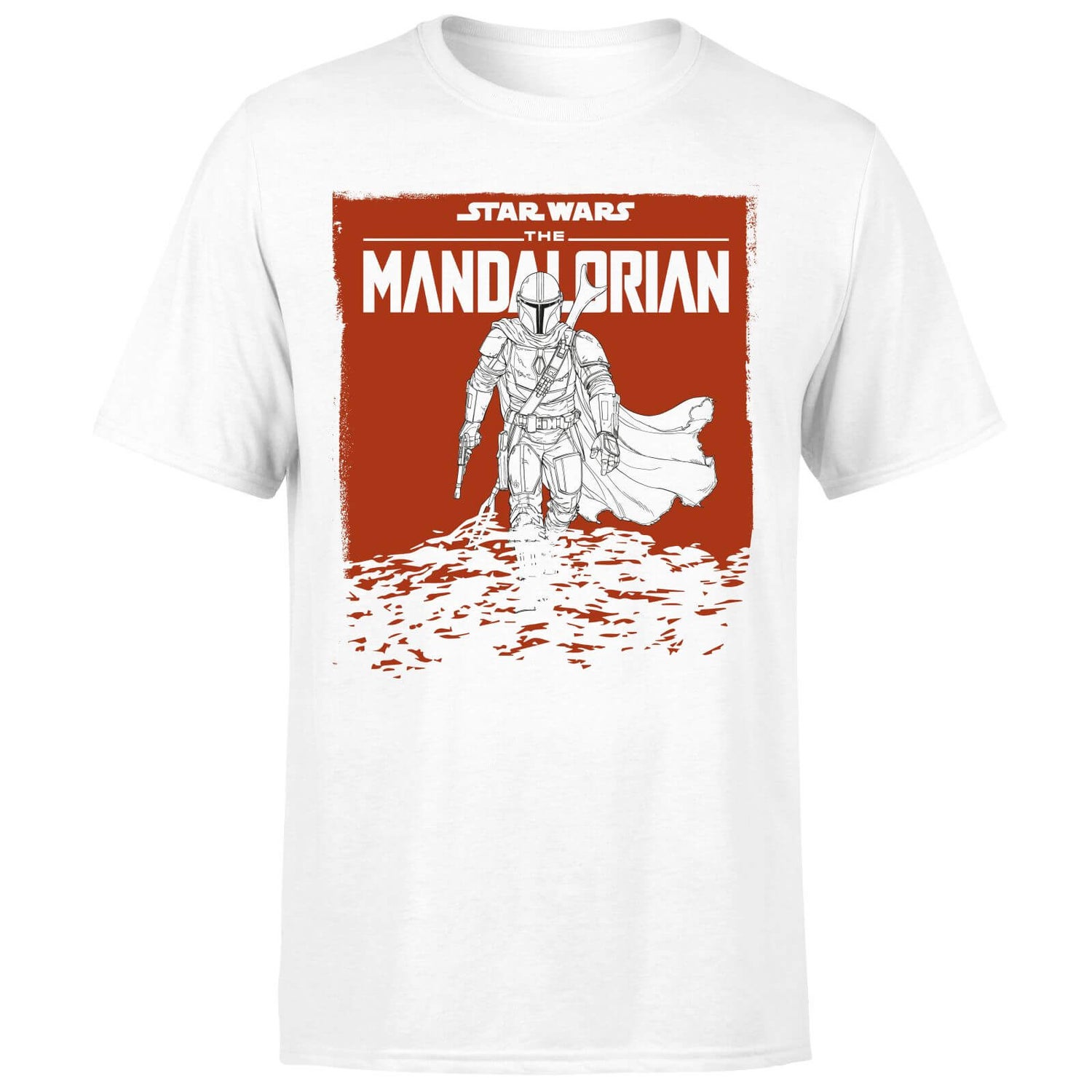 Star Wars The Mandalorian Storm Men's T-Shirt - White