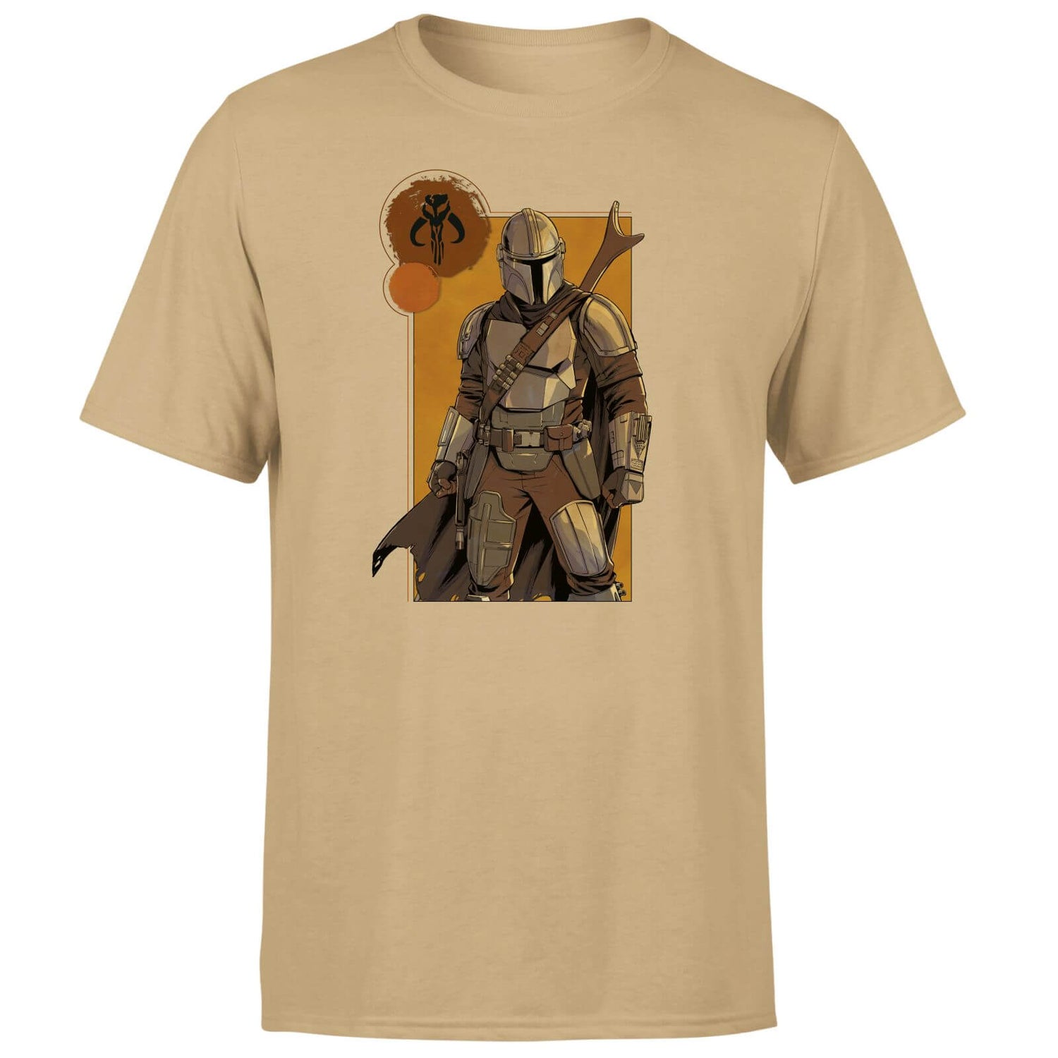 Star Wars The Mandalorian Composition Men's T-Shirt - Tan