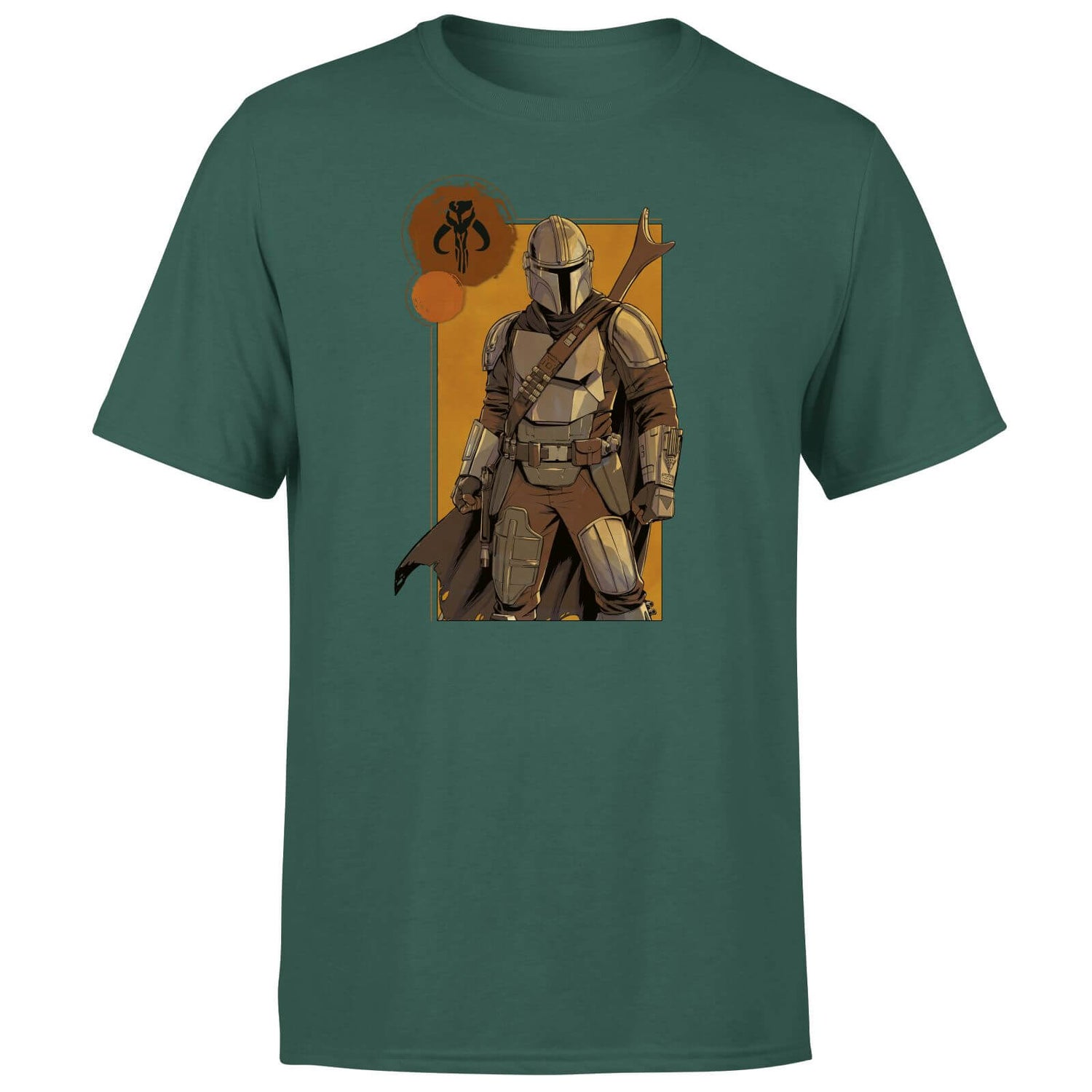 Star Wars The Mandalorian Composition Men's T-Shirt - Green
